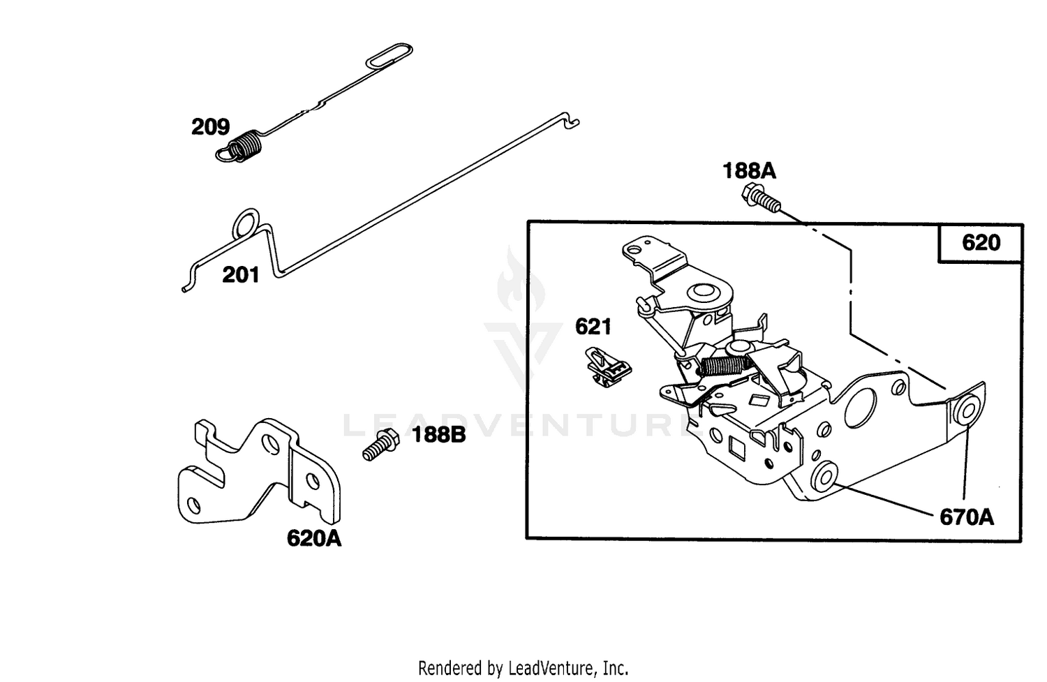Engine Briggs  Stratton Model 128807-0658-01 4