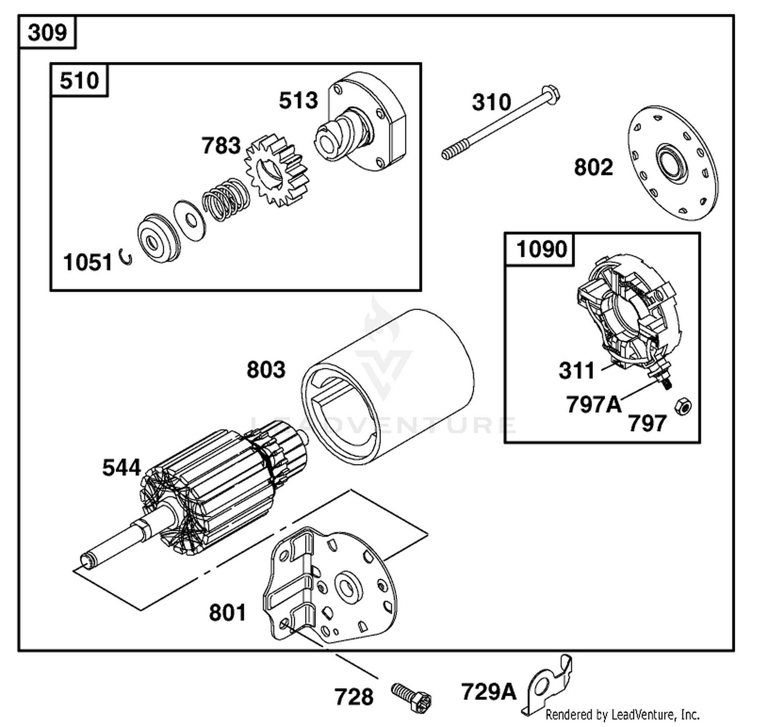 Engine Briggs  Stratton Model 28q777-0690-E1 8
