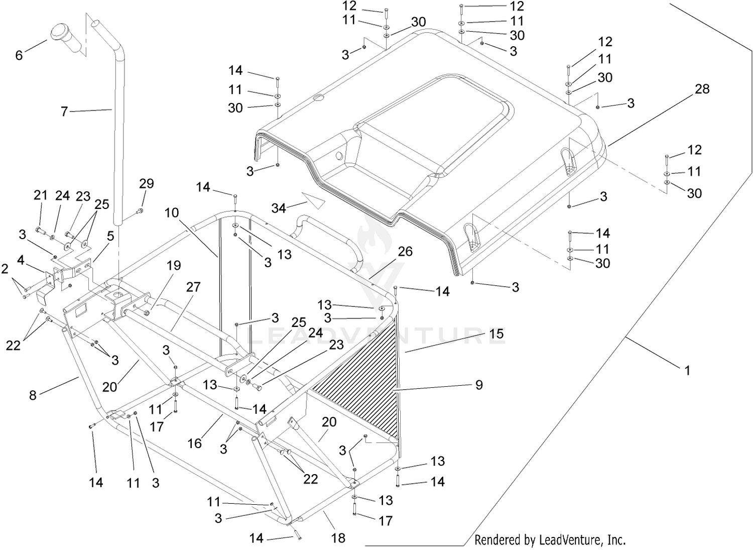 Grass Collector Assembly No. 106-5760