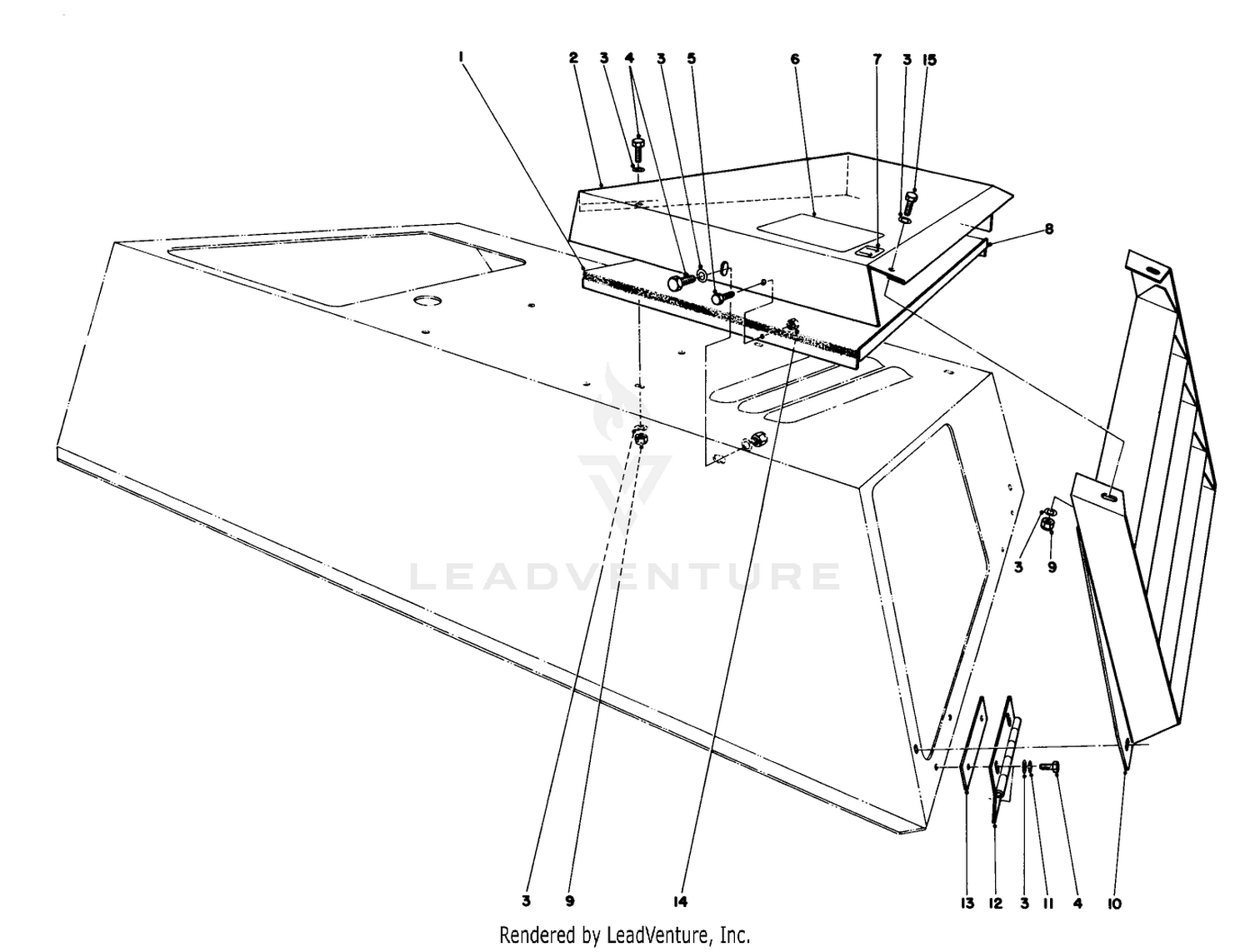 Cover Top Outlet And Discharge Louver