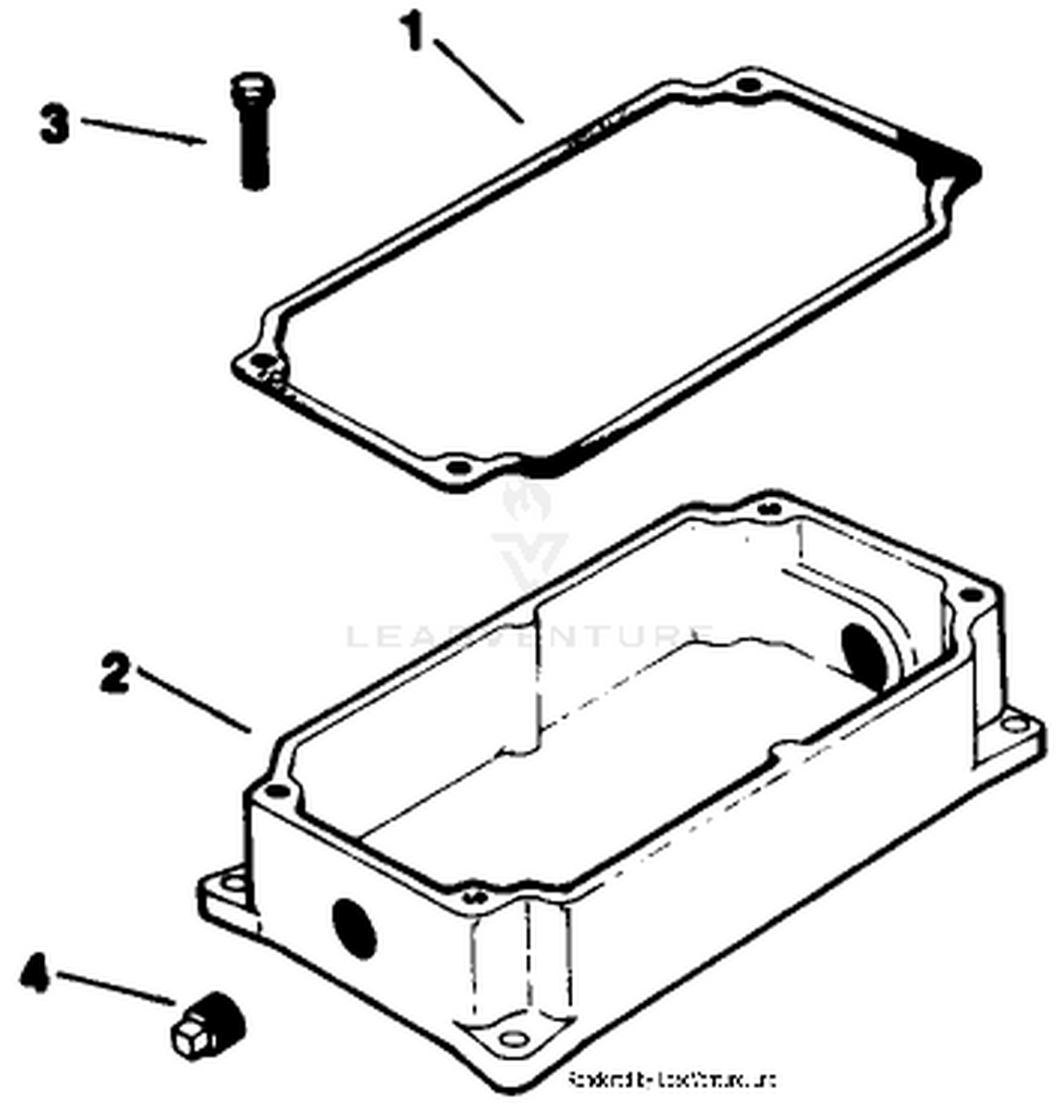 Oil Pan-Kohler Engine Model No. M16 Spec. No. 711 526