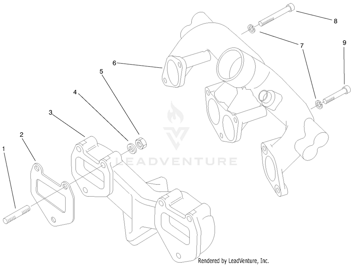 Intake  Exhaust Manifold Assembly
