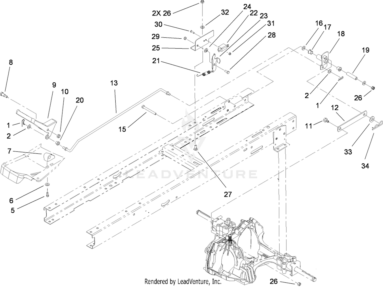 Hydro Transaxle Control Assembly