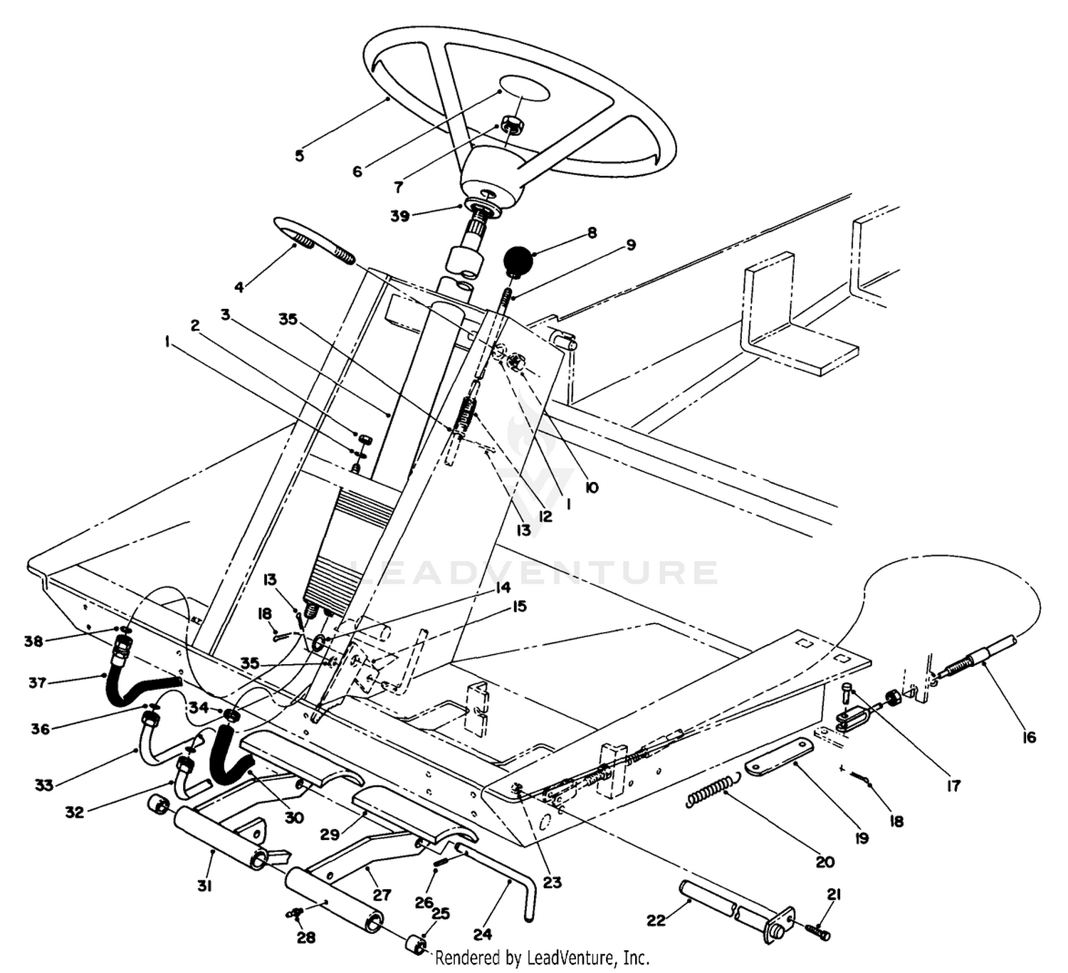Power Steering  Brake Pedal Assembly