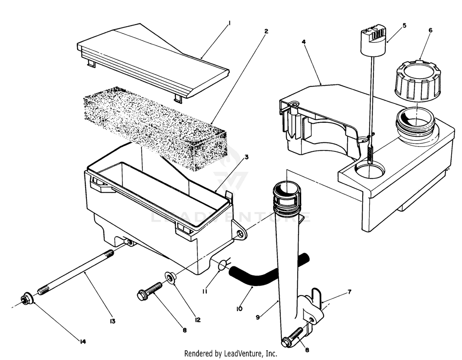 Air Cleaner  Fuel Tank Assembly