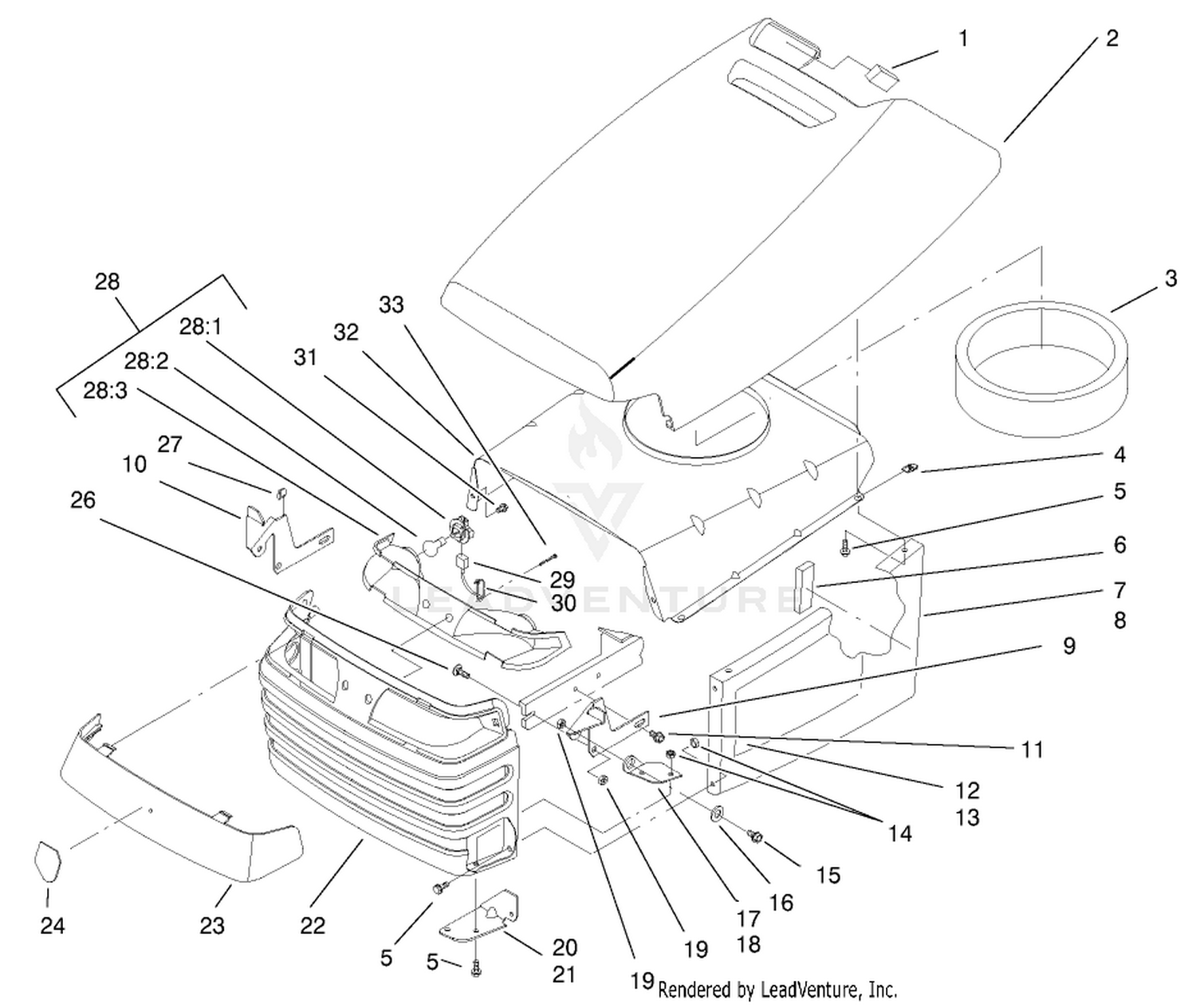 Hood And Grill Assembly