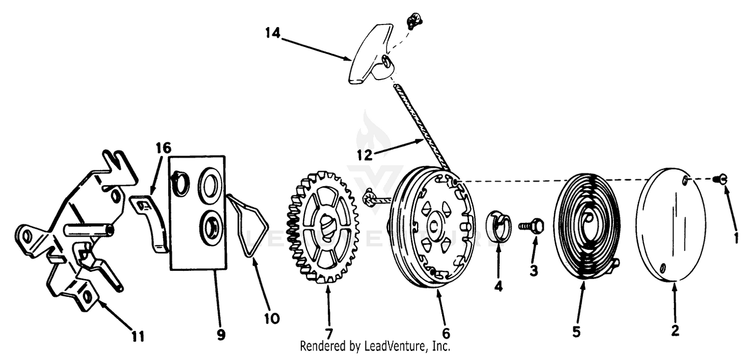 Rewind Starter N0. 590519