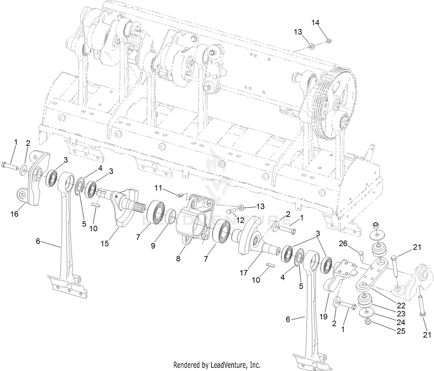 No. 3 and No. 4 Crankarm Assembly