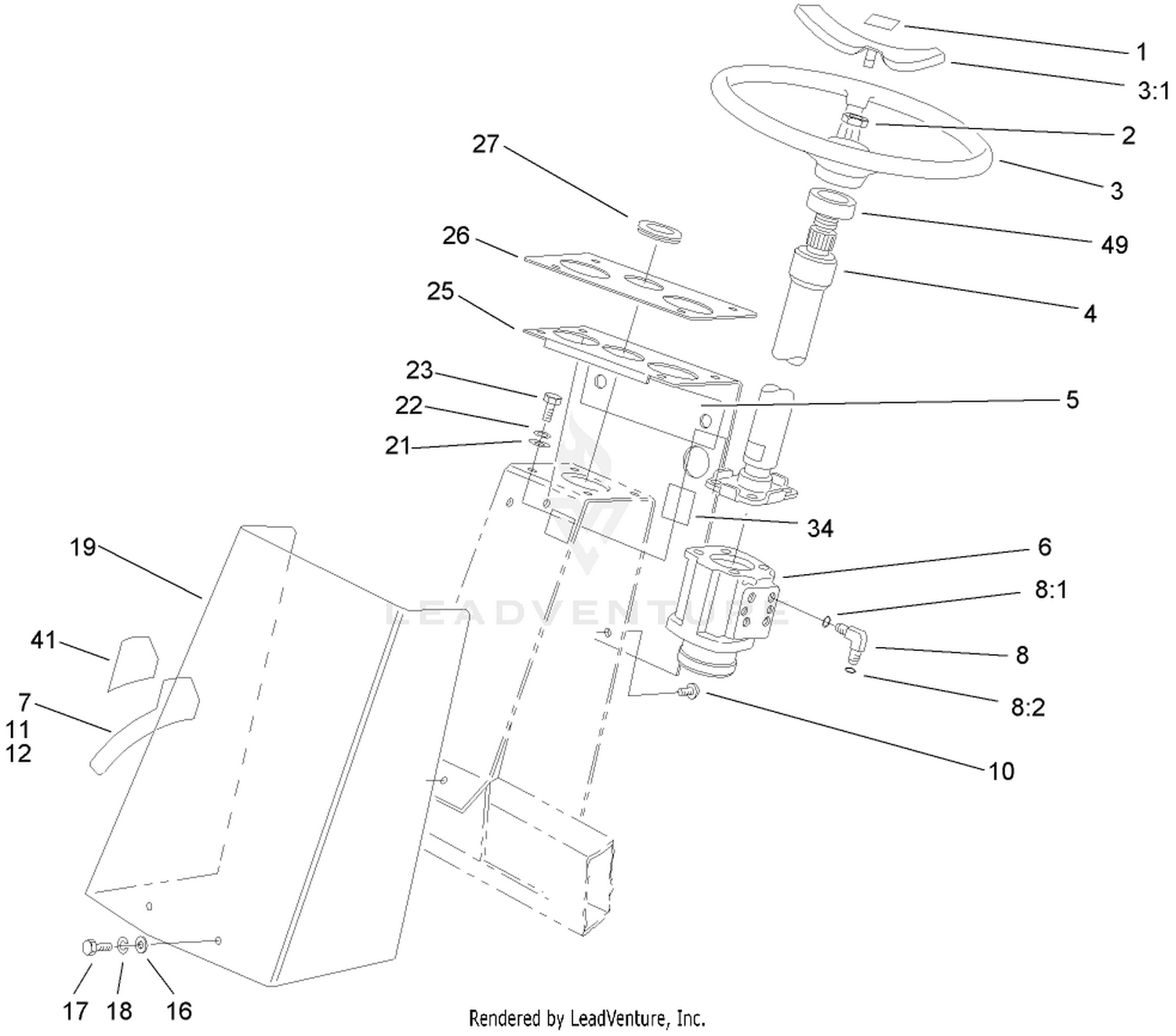 Steering Tower Assembly