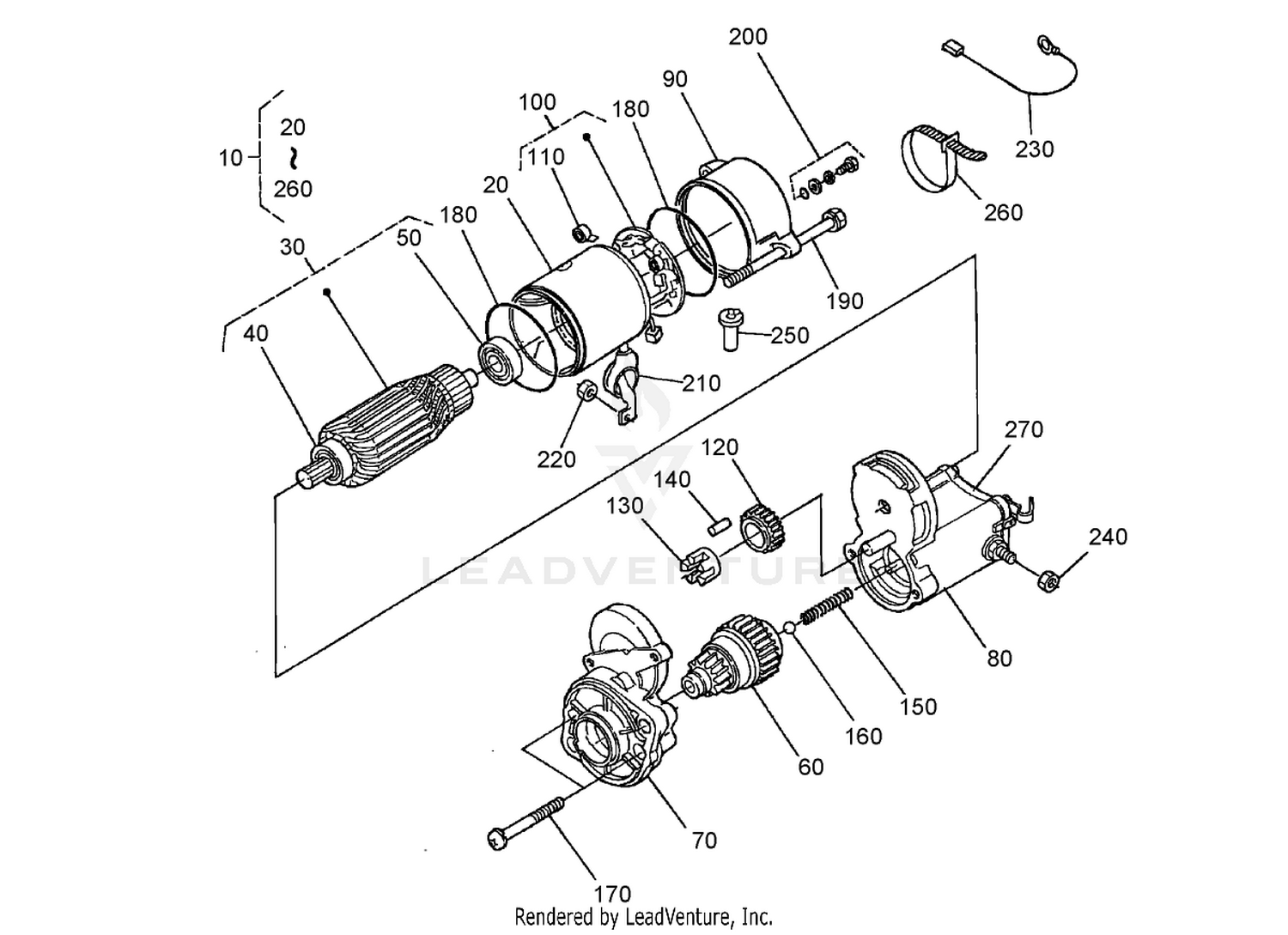 Starter (Component Parts) Assembly