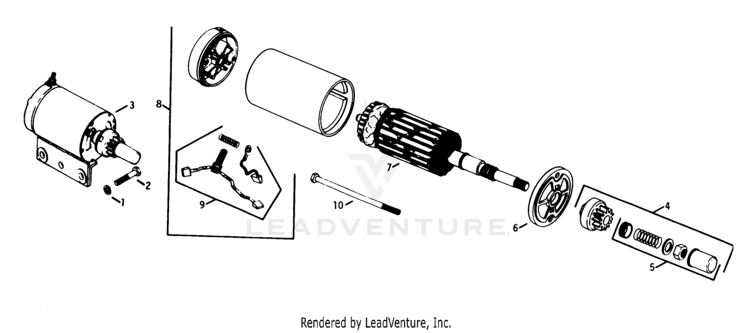 Electric Start Engine Kohler Model No. K321s Spec. No. 60399