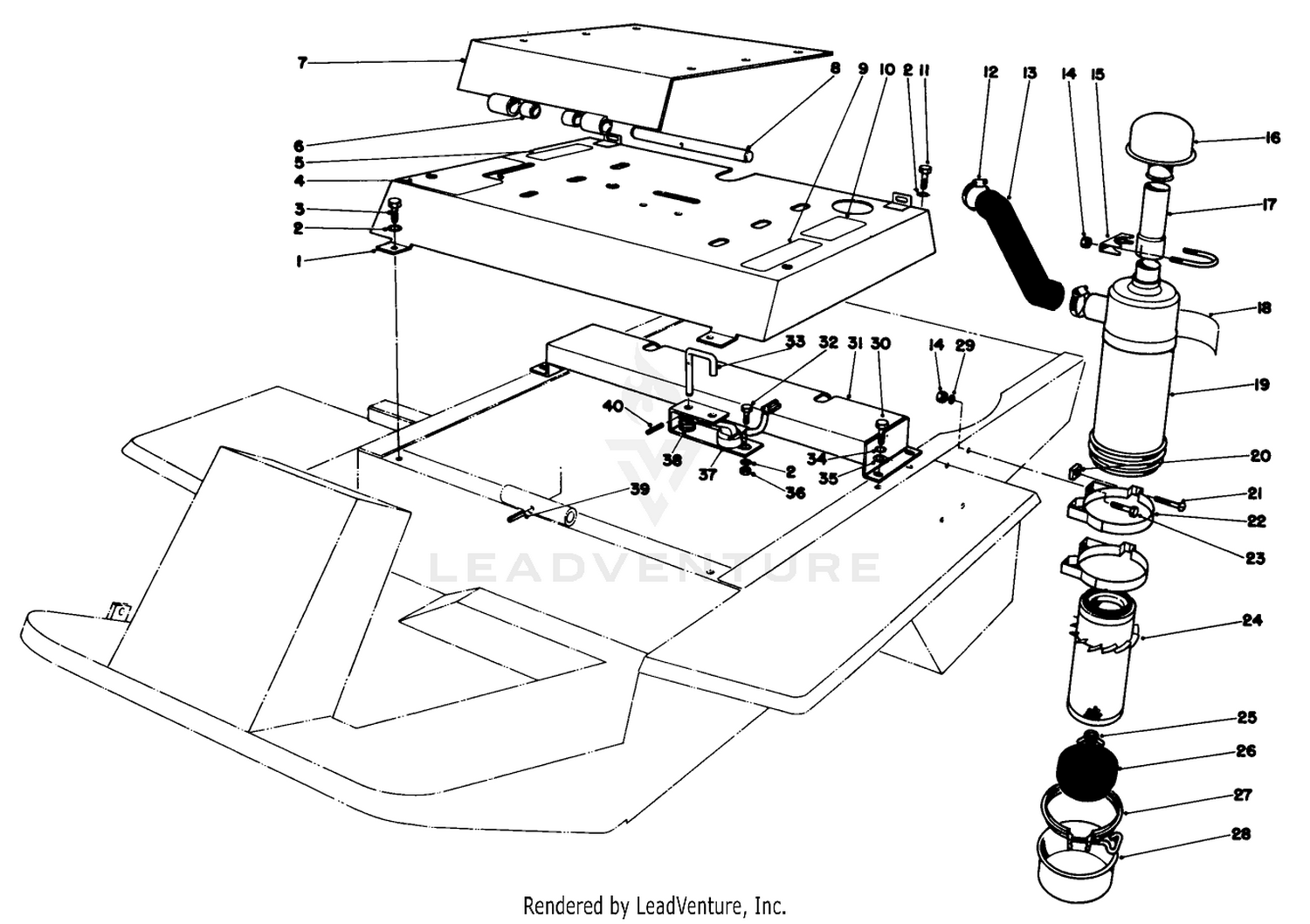 Seat Mount And Air Cleaner Assembly