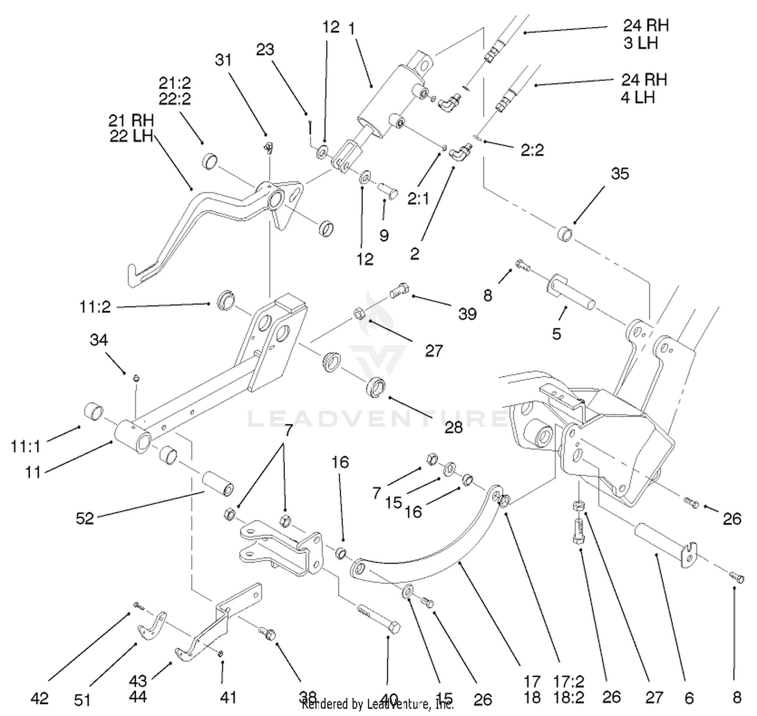 Lh And Rl Lift Arm Assembly