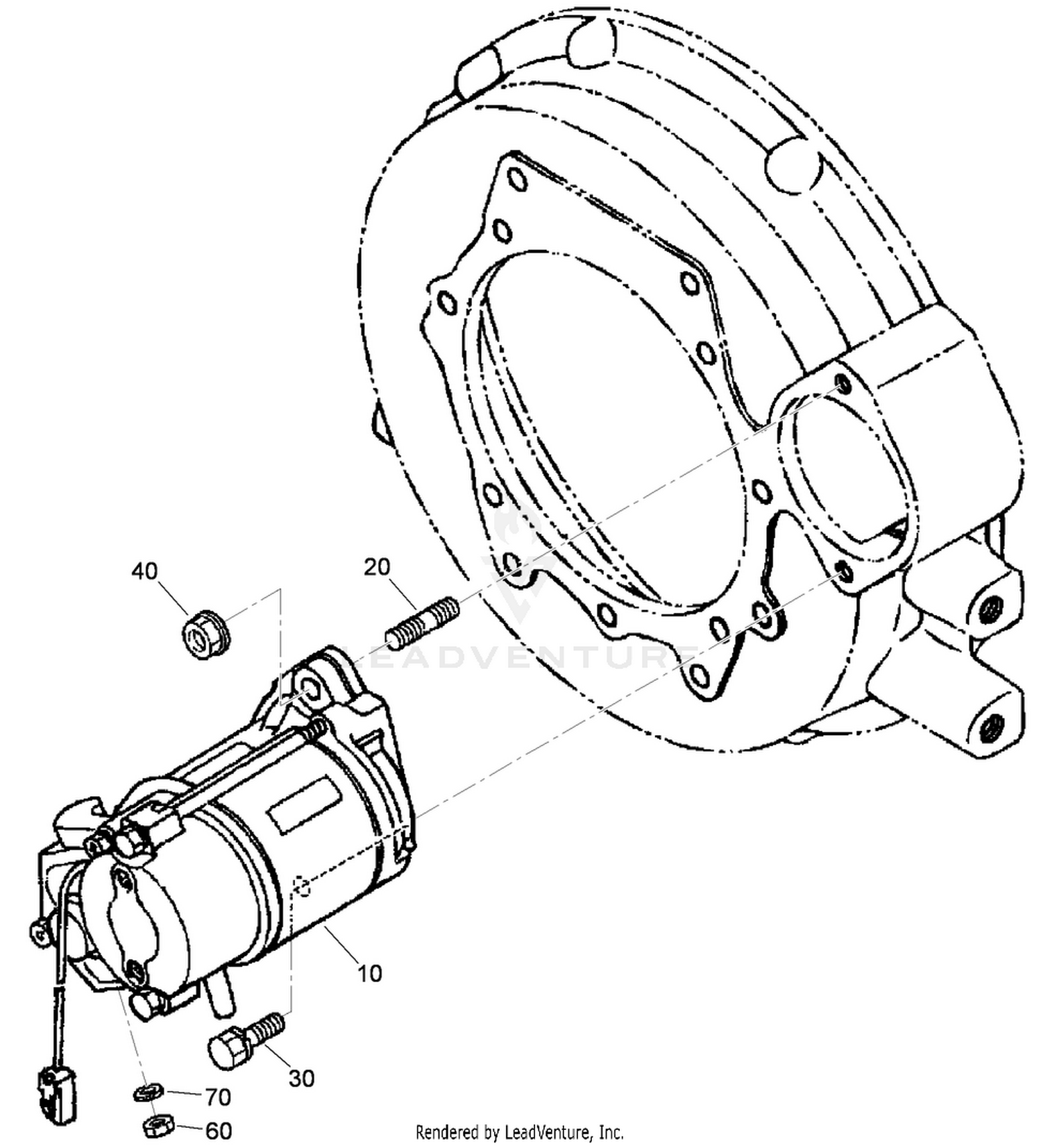 Starter Mounting Assembly