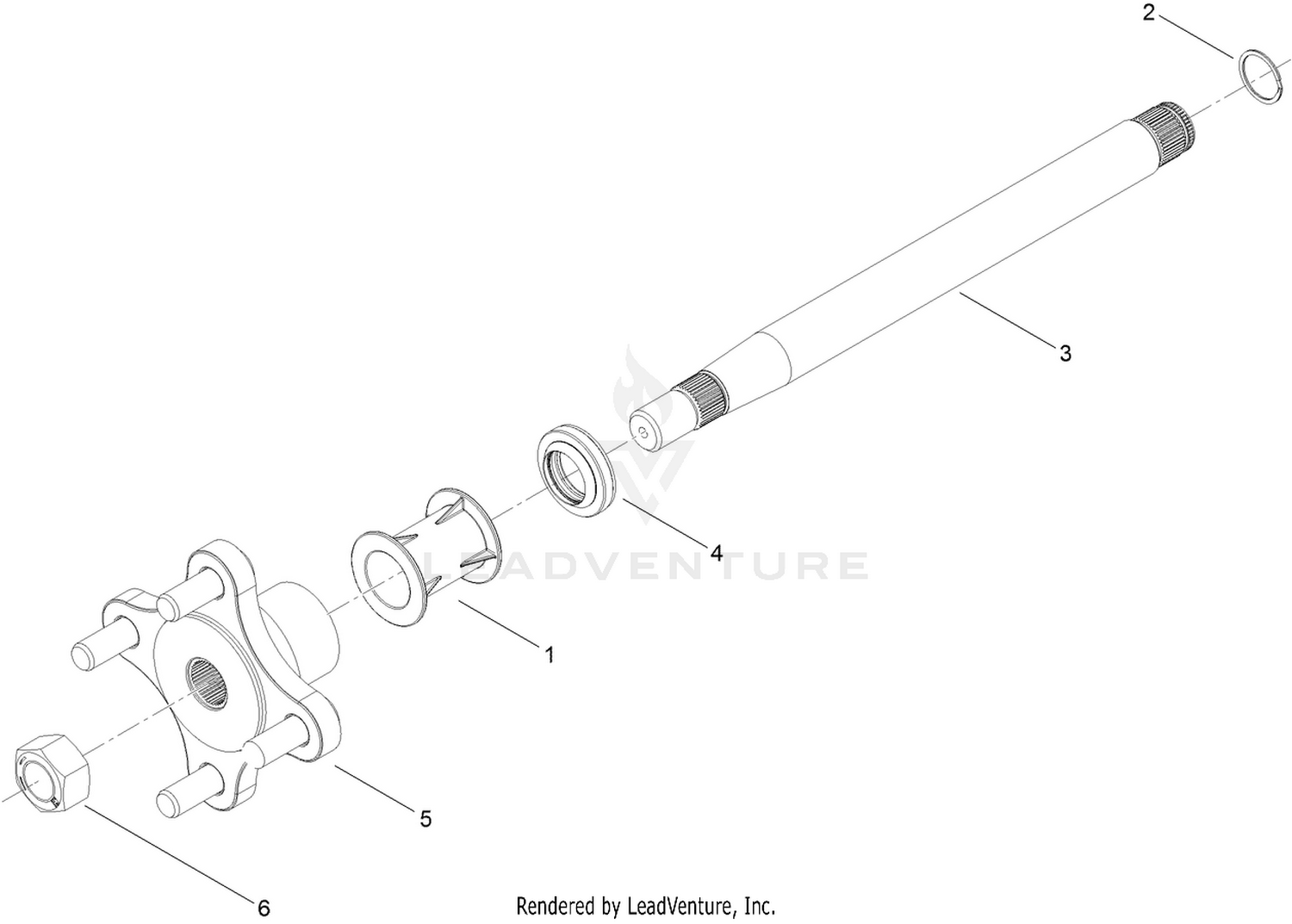 Axle Kit Assembly No. 120-7932