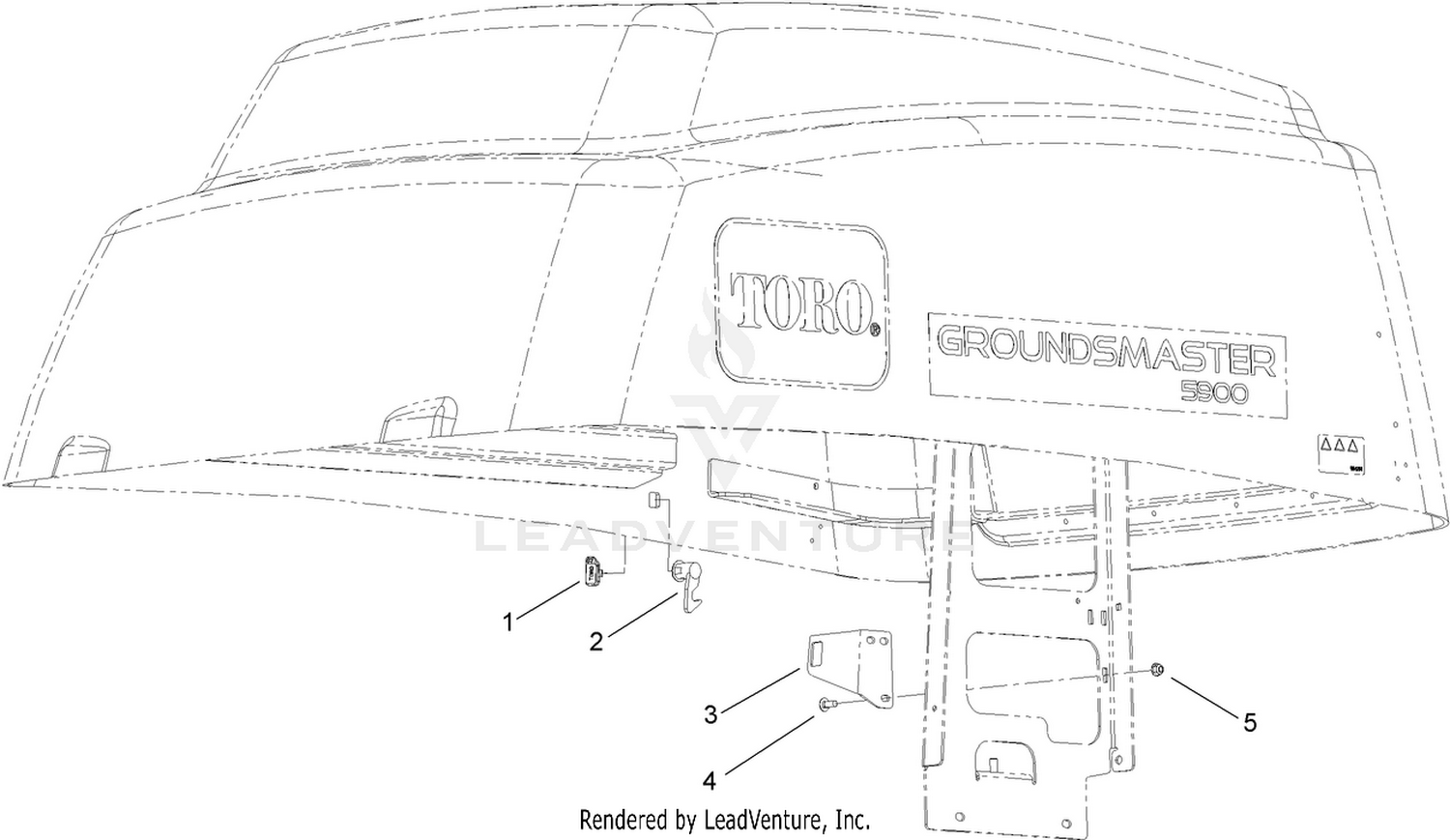 Hood Key Latch Assembly