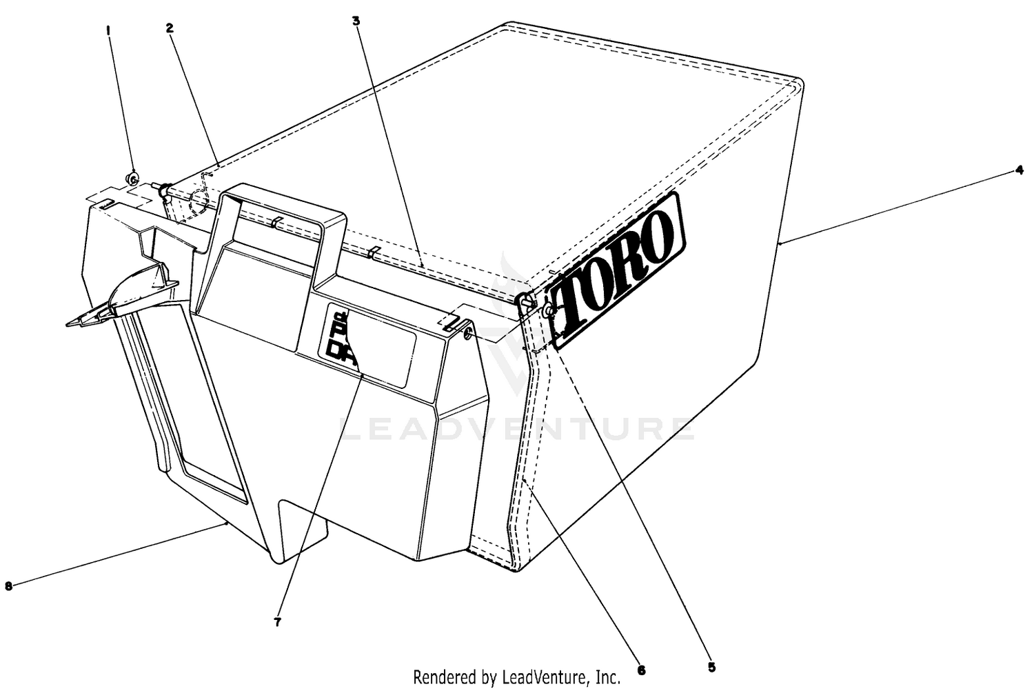Grass Bag Assembly N0. 43-0018