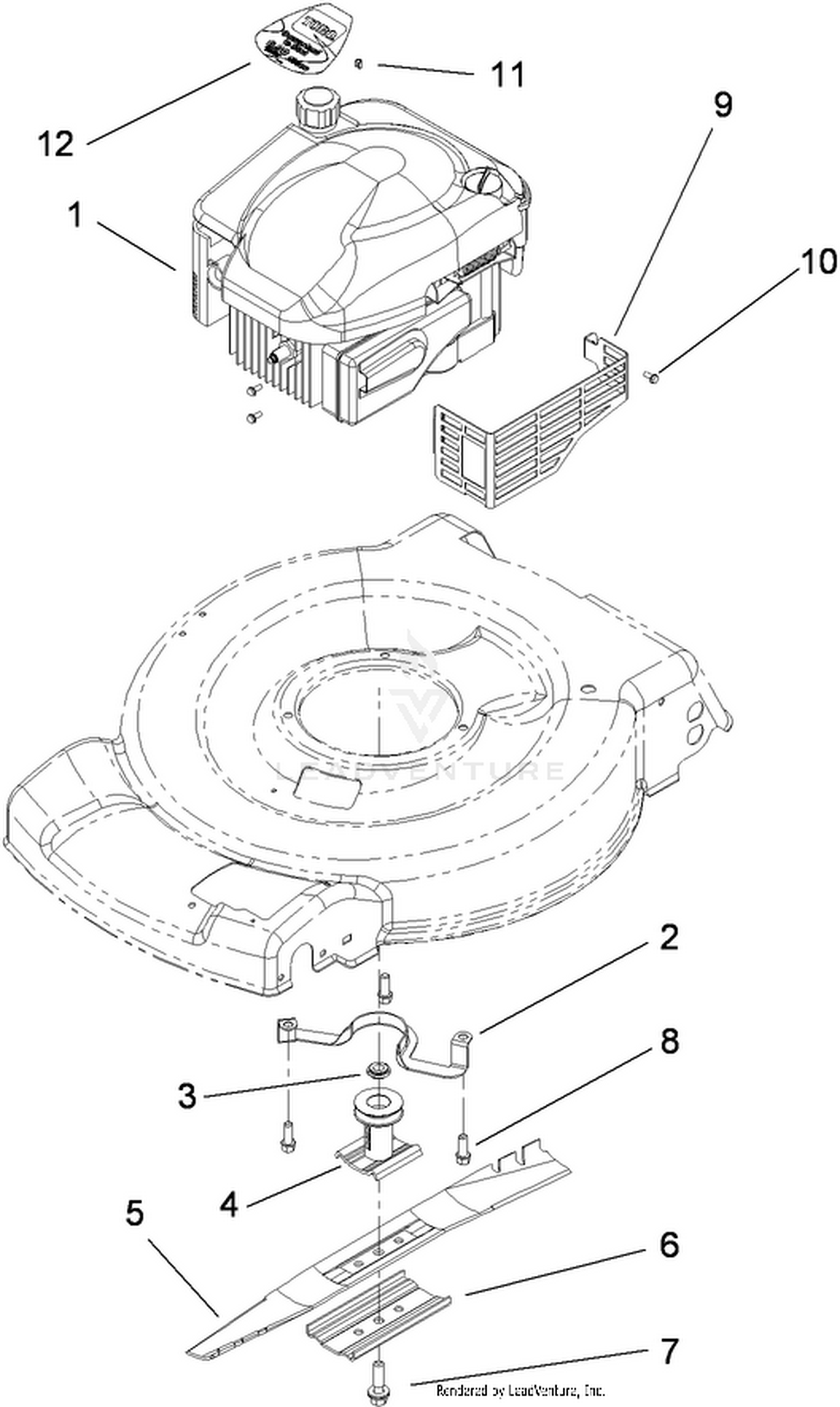 Engine and Blade Assembly