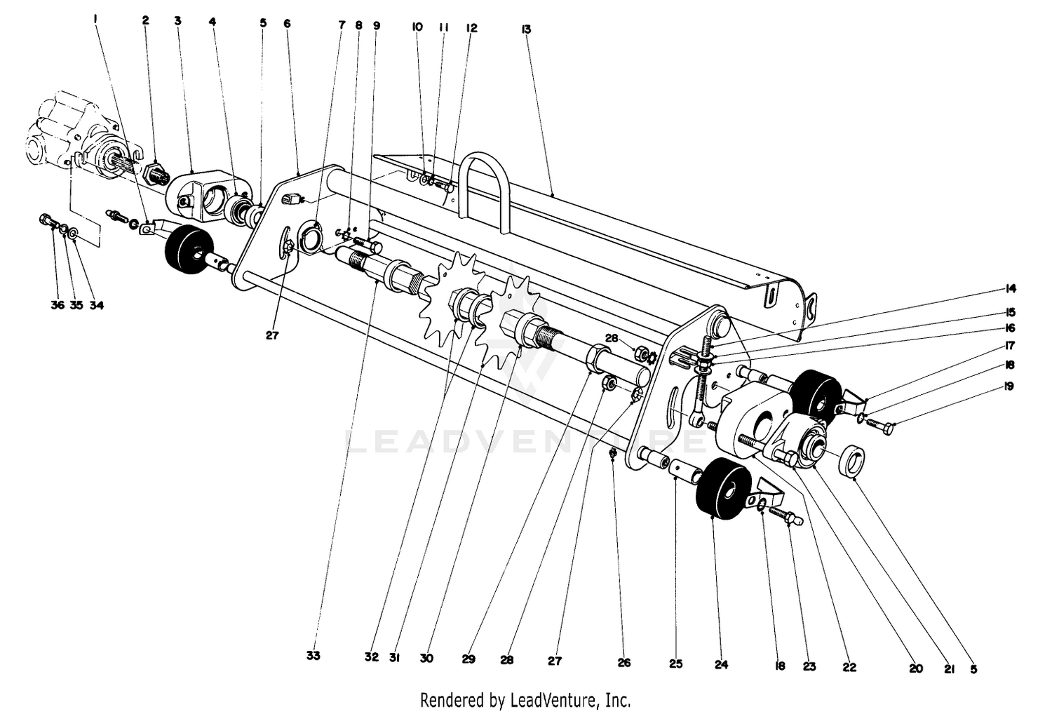 Thatching Reel Attachment Model No. 04416 (optional)