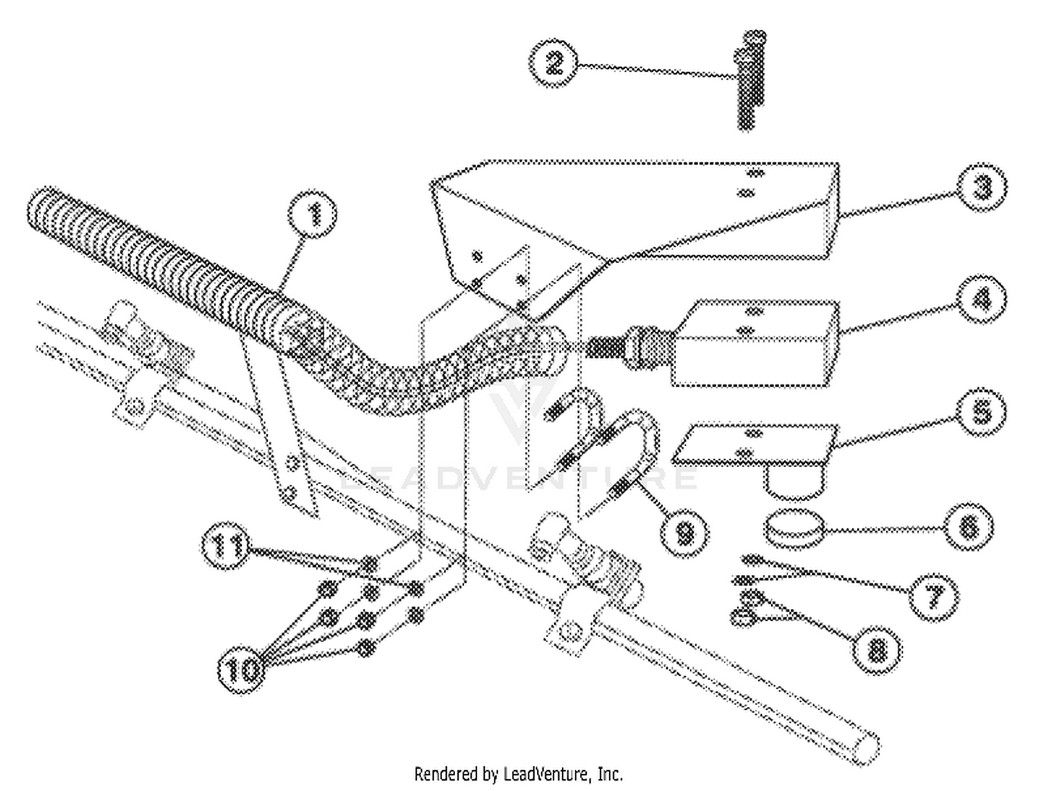 SENSOR AND BRACKET ASM 95-8567 (LH)(RIGHT SIDE SHOWN)