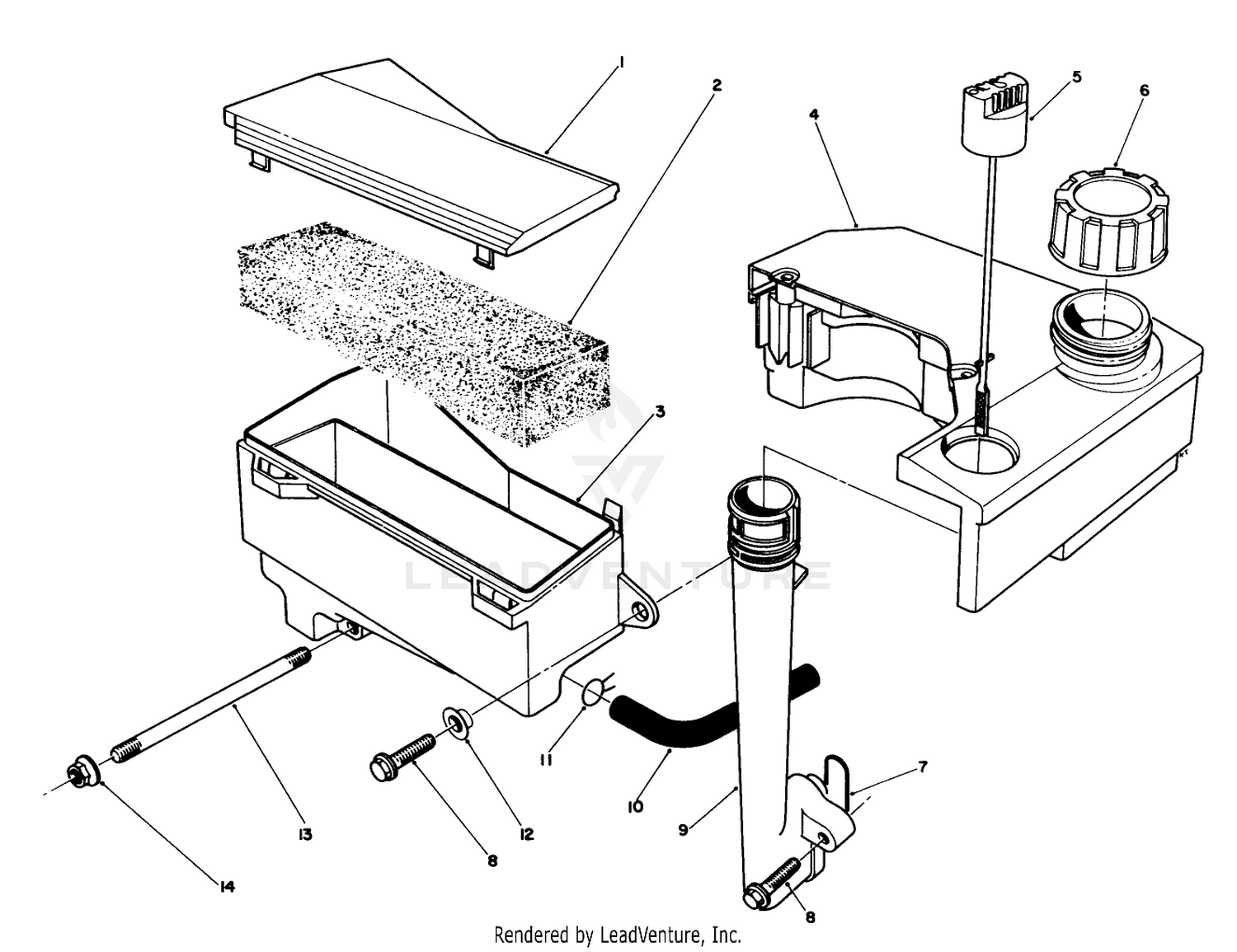 Air Cleaner  Fuel Tank Assembly