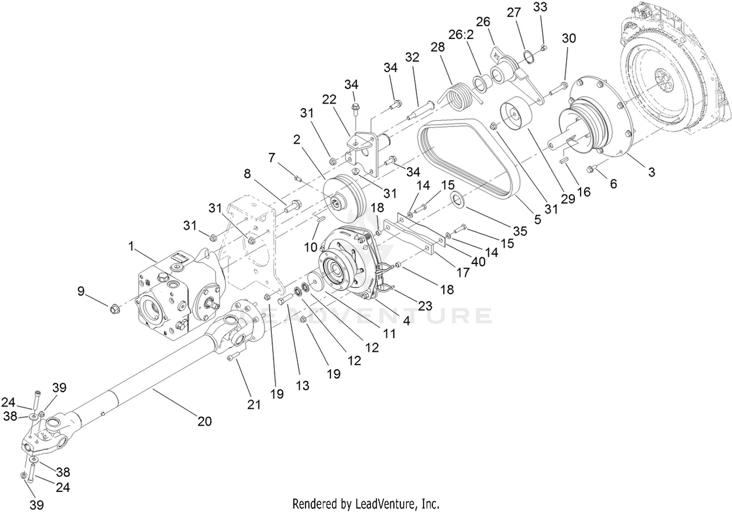 Hydraulic PTO Assembly