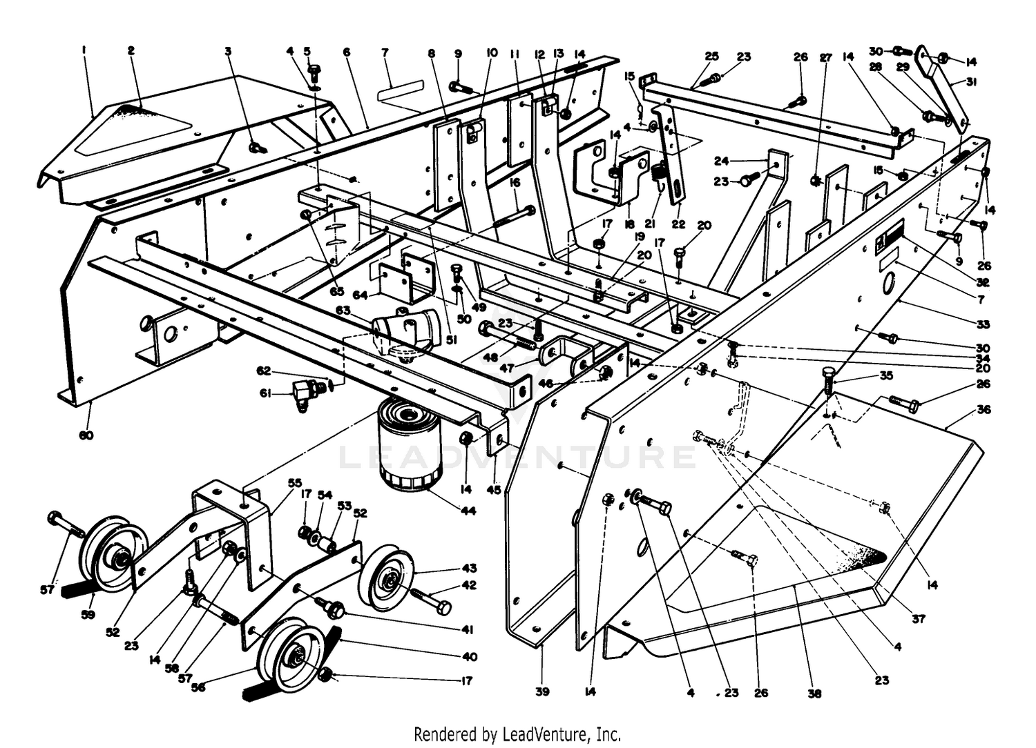 Frame  Jackshaft Assembly