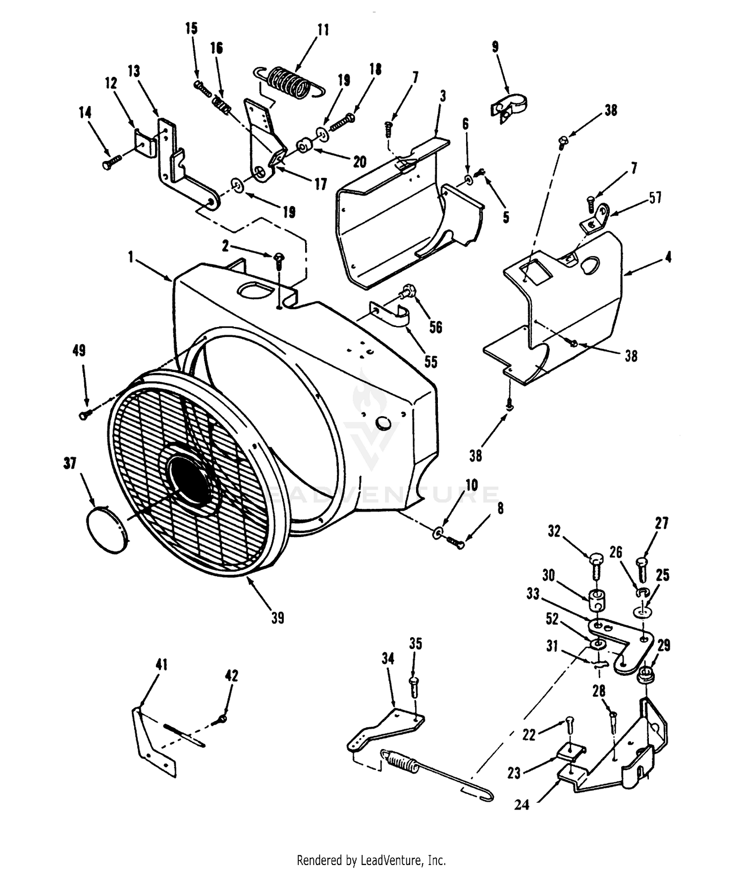 Blower Housing And Governor