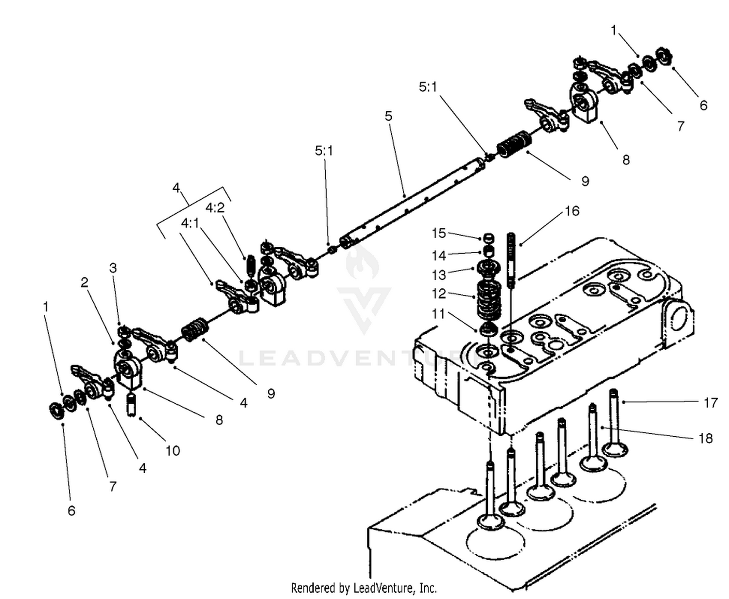 Valve and Rocker Arm Assembly