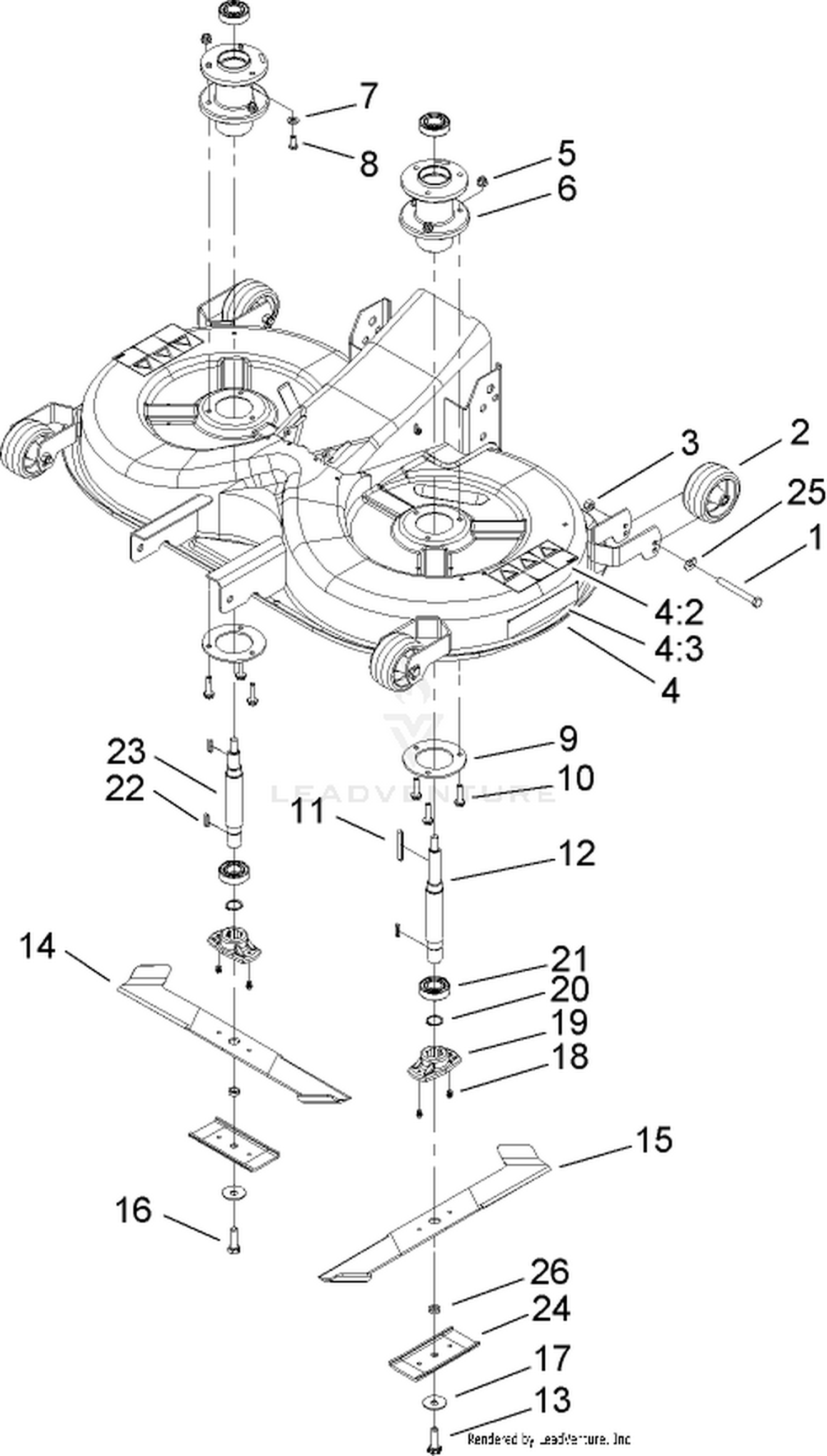 Deck Housing Assembly