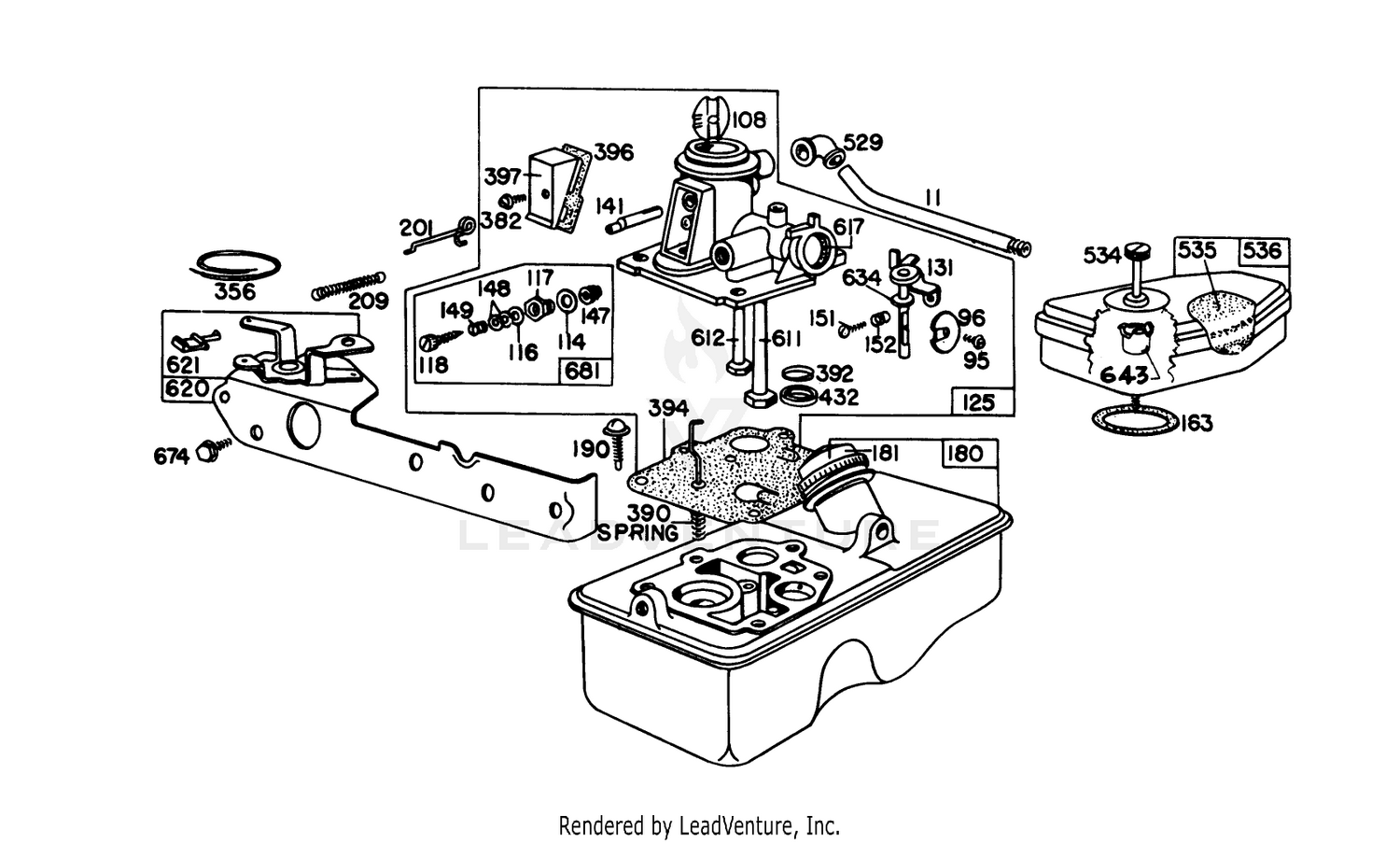 Carburetor Assembly Briggs  Stratton Model 92908-1879-01
