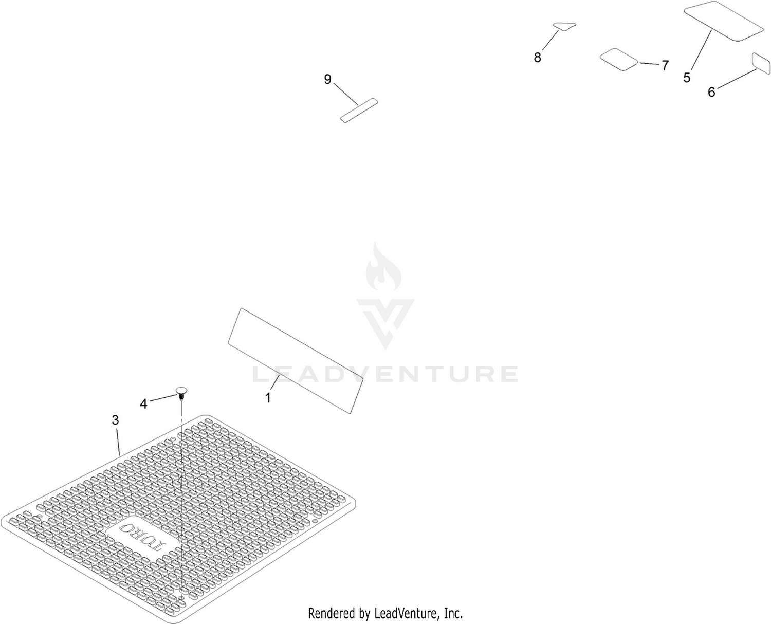 Model-Specific Decal and Floor-Mat Assembly