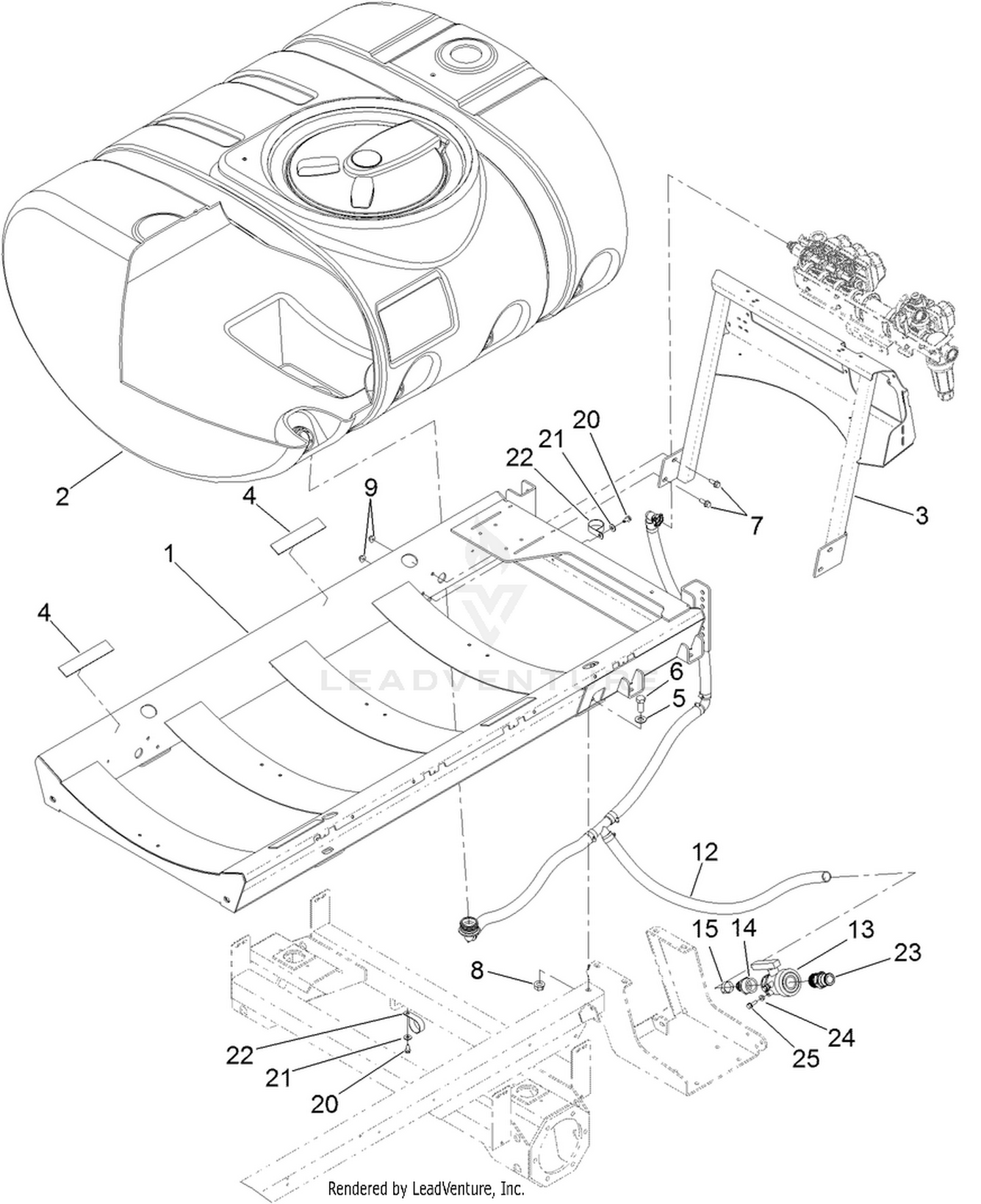 Tank and Saddle Assembly