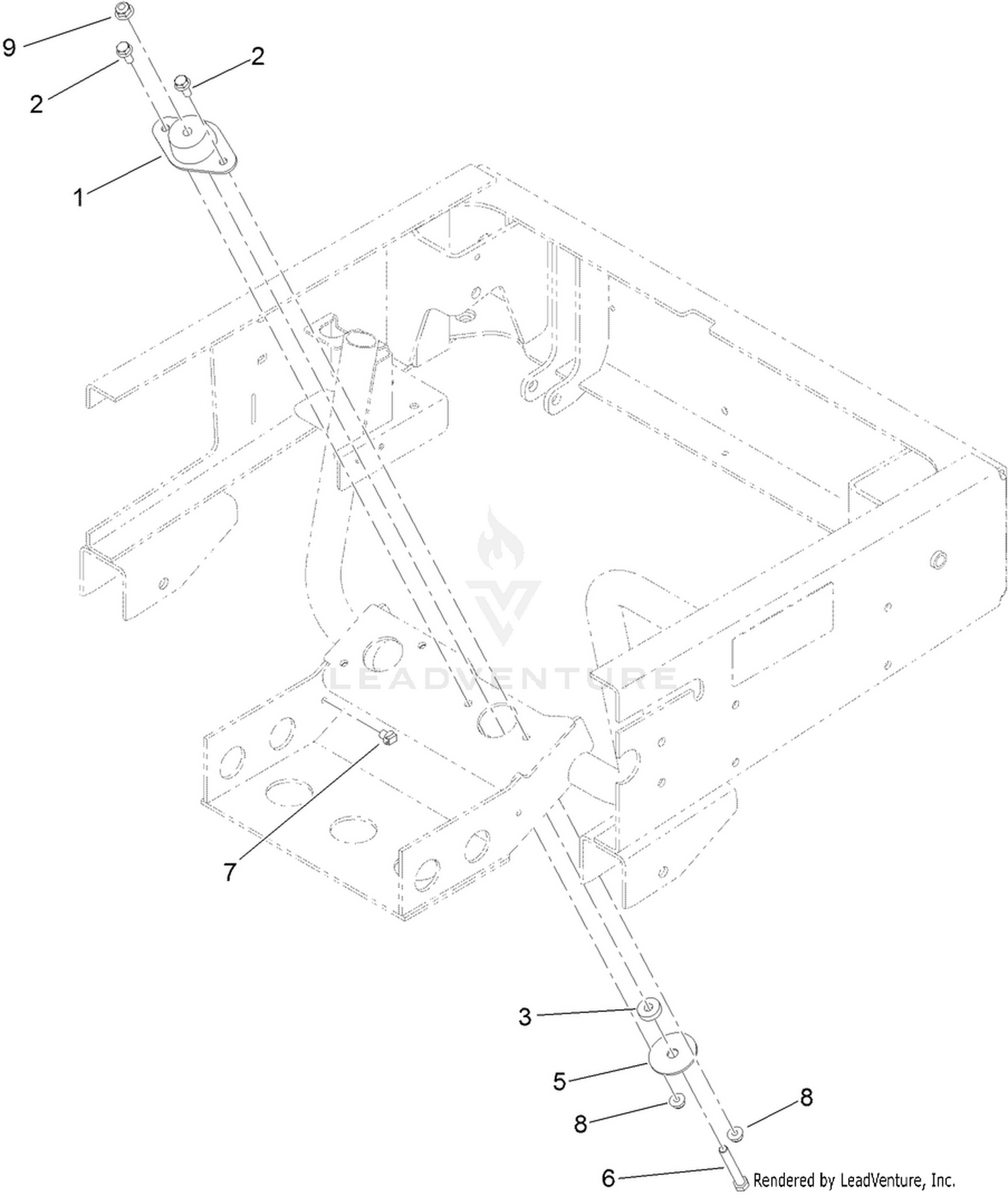 Diesel Engine Mount Assembly