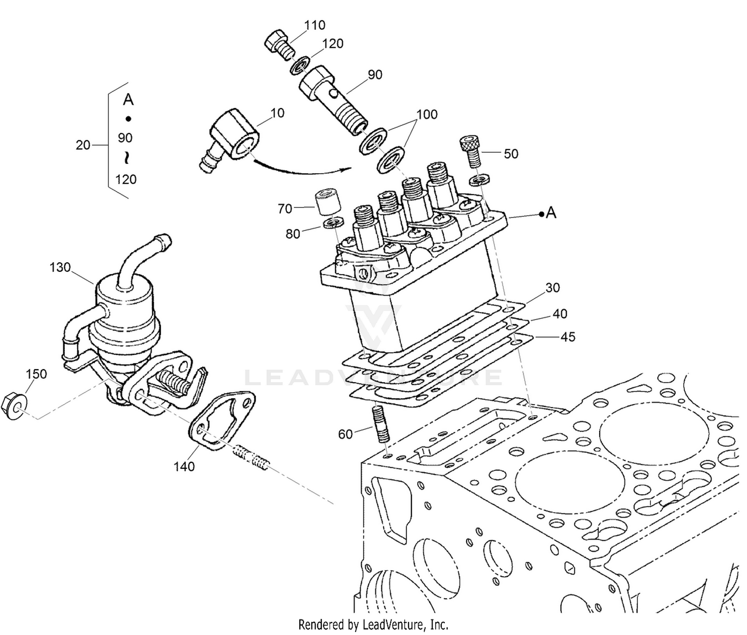 Injection Pump and Fuel Pump Assembly