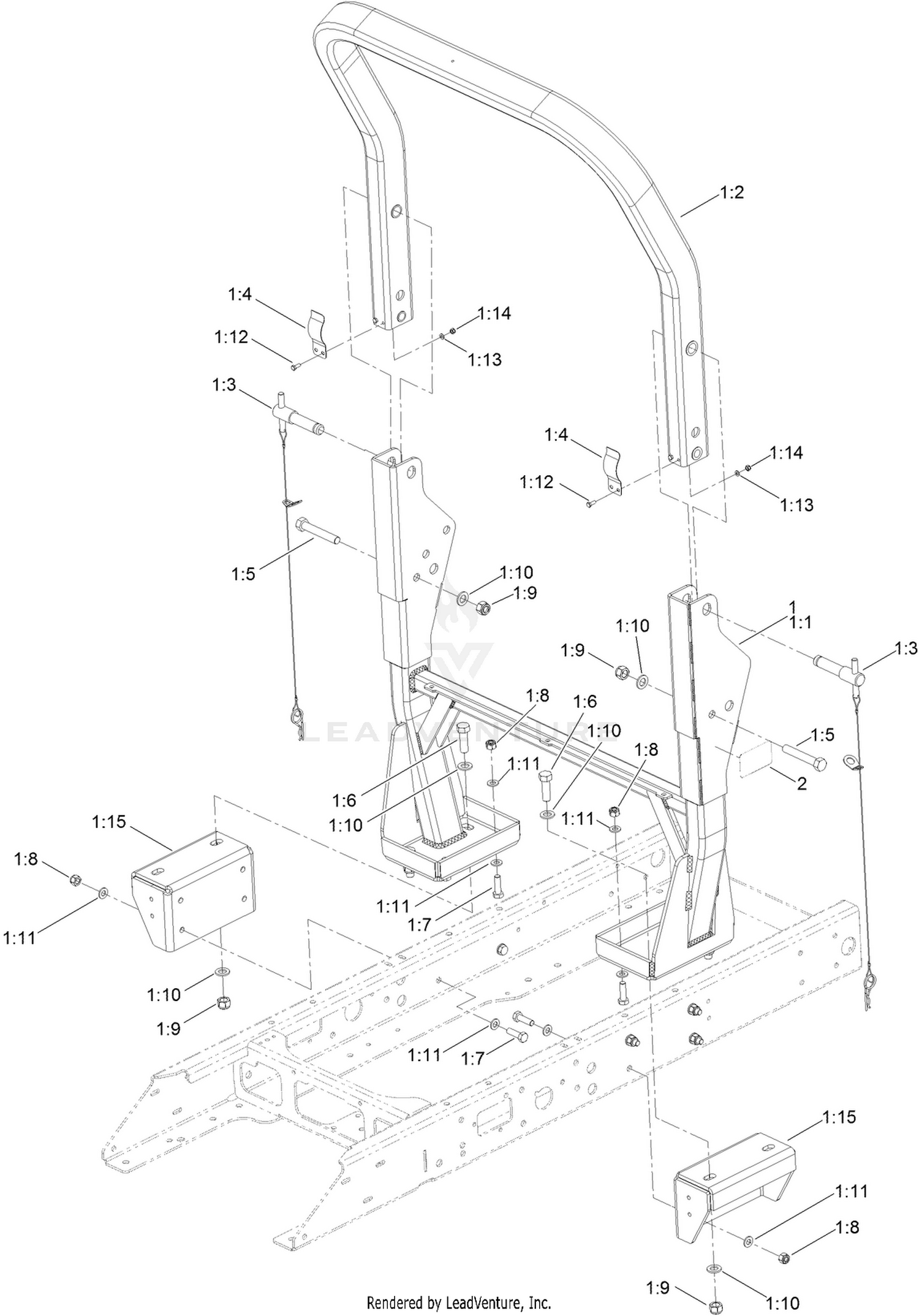 Roll-Over Protection System Assembly