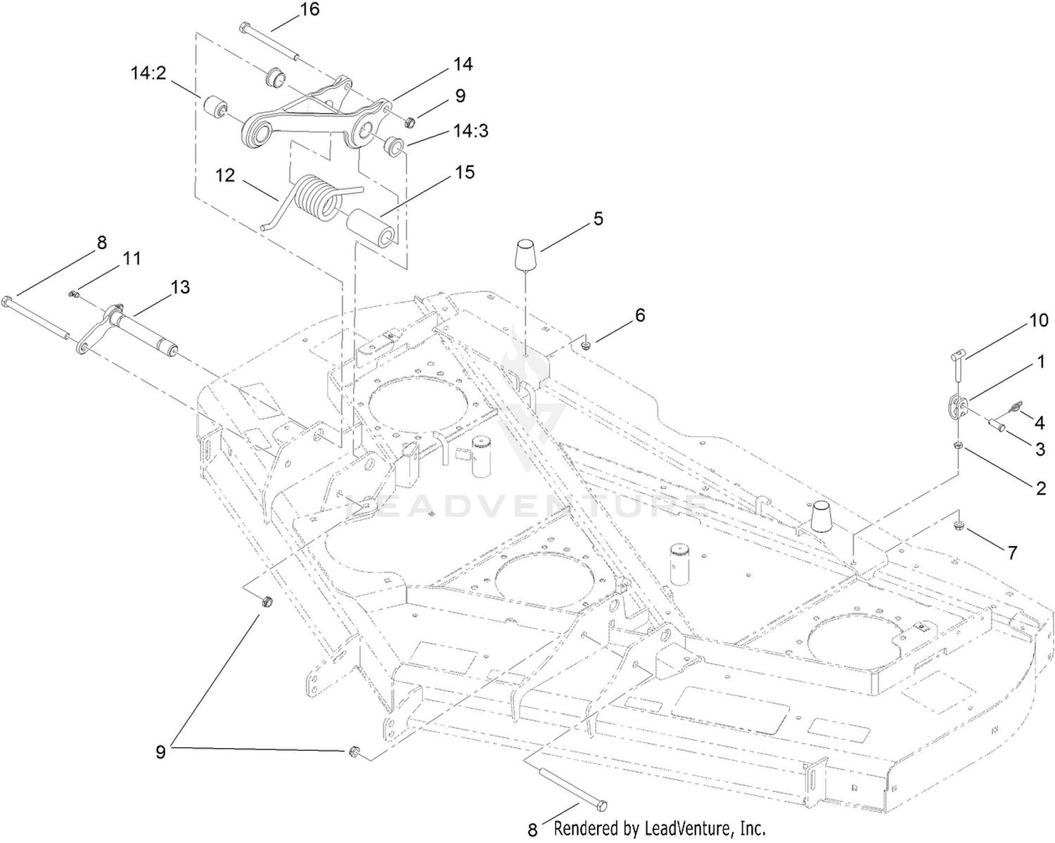 Adjustment Link and Bumper Assembly