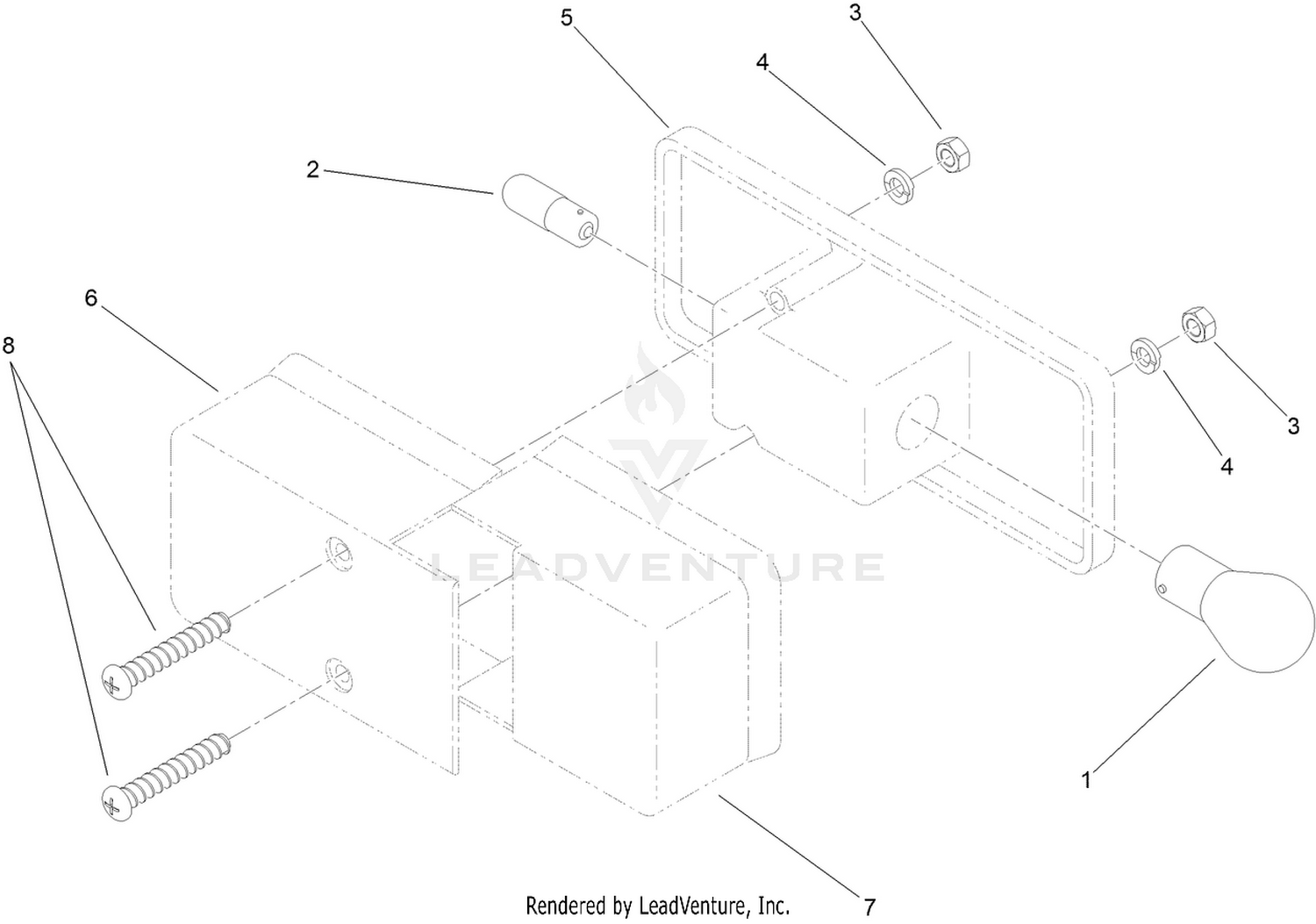 Front Position Lamp Assembly No. 114-8429