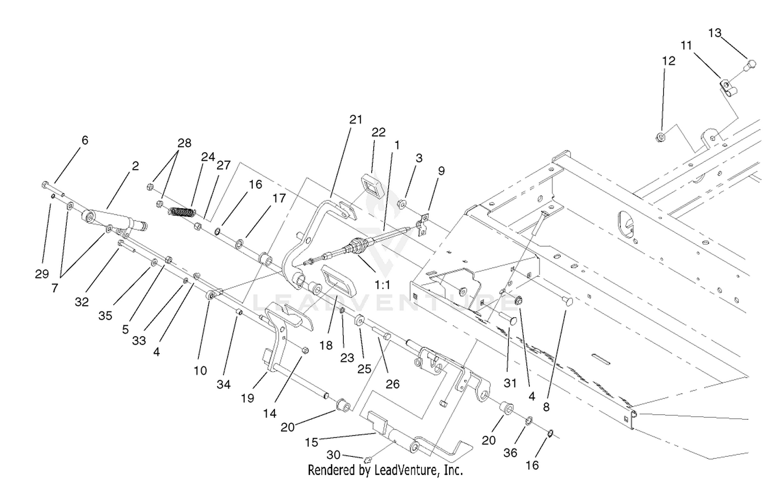 Traction Pedal Assembly