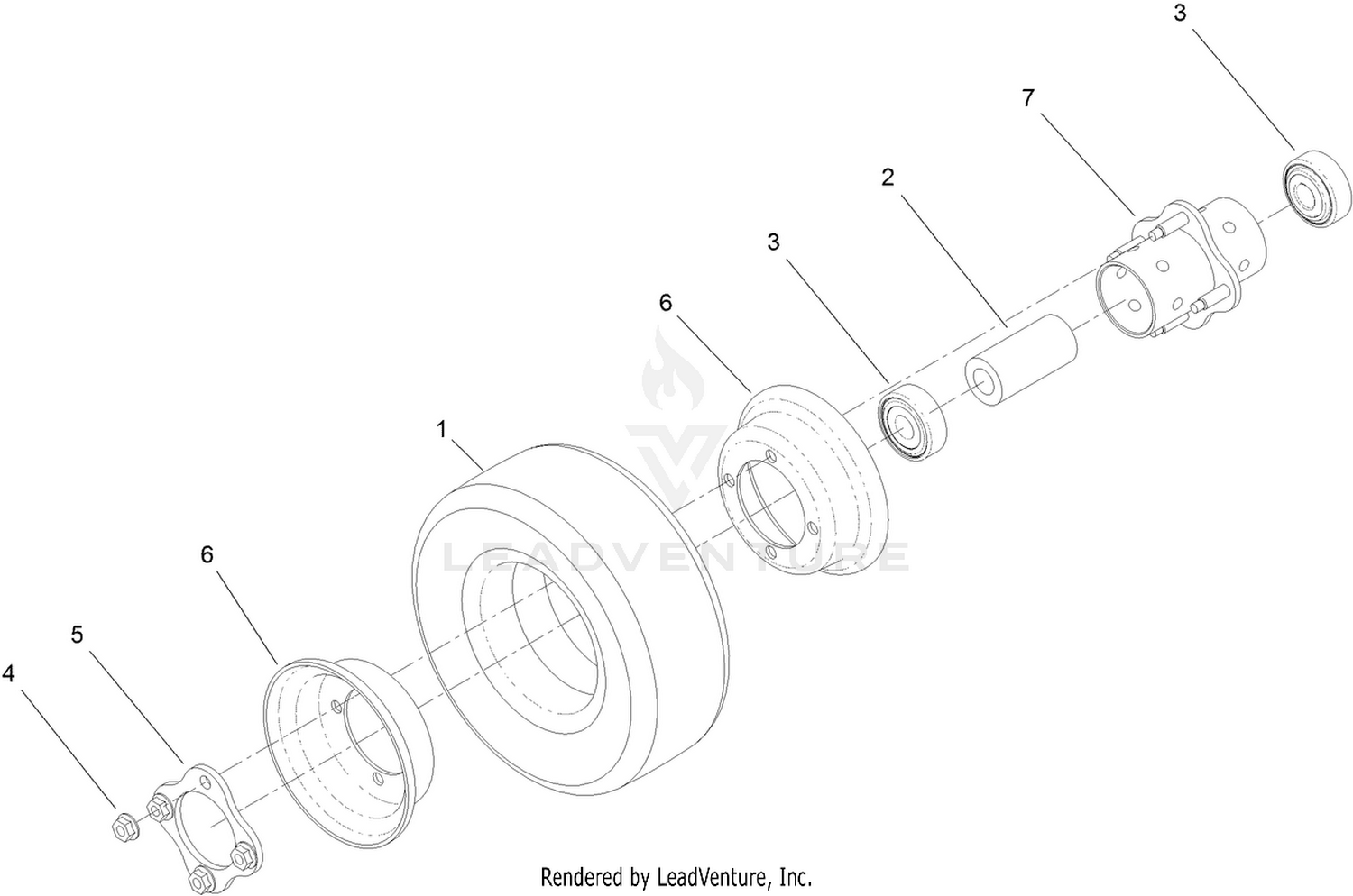 Wheel Assembly No. 137-5529