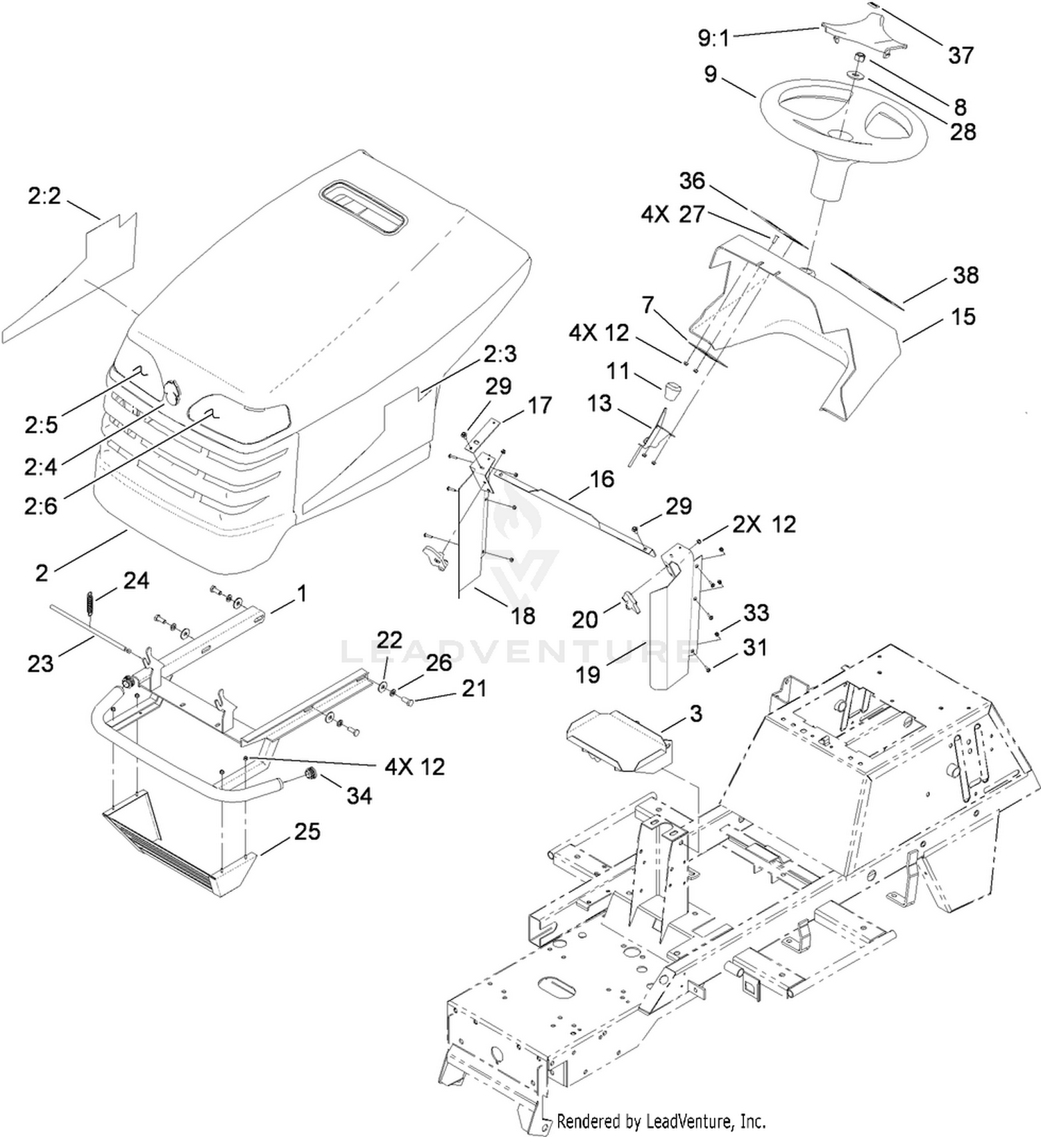 Body and Hood Assembly
