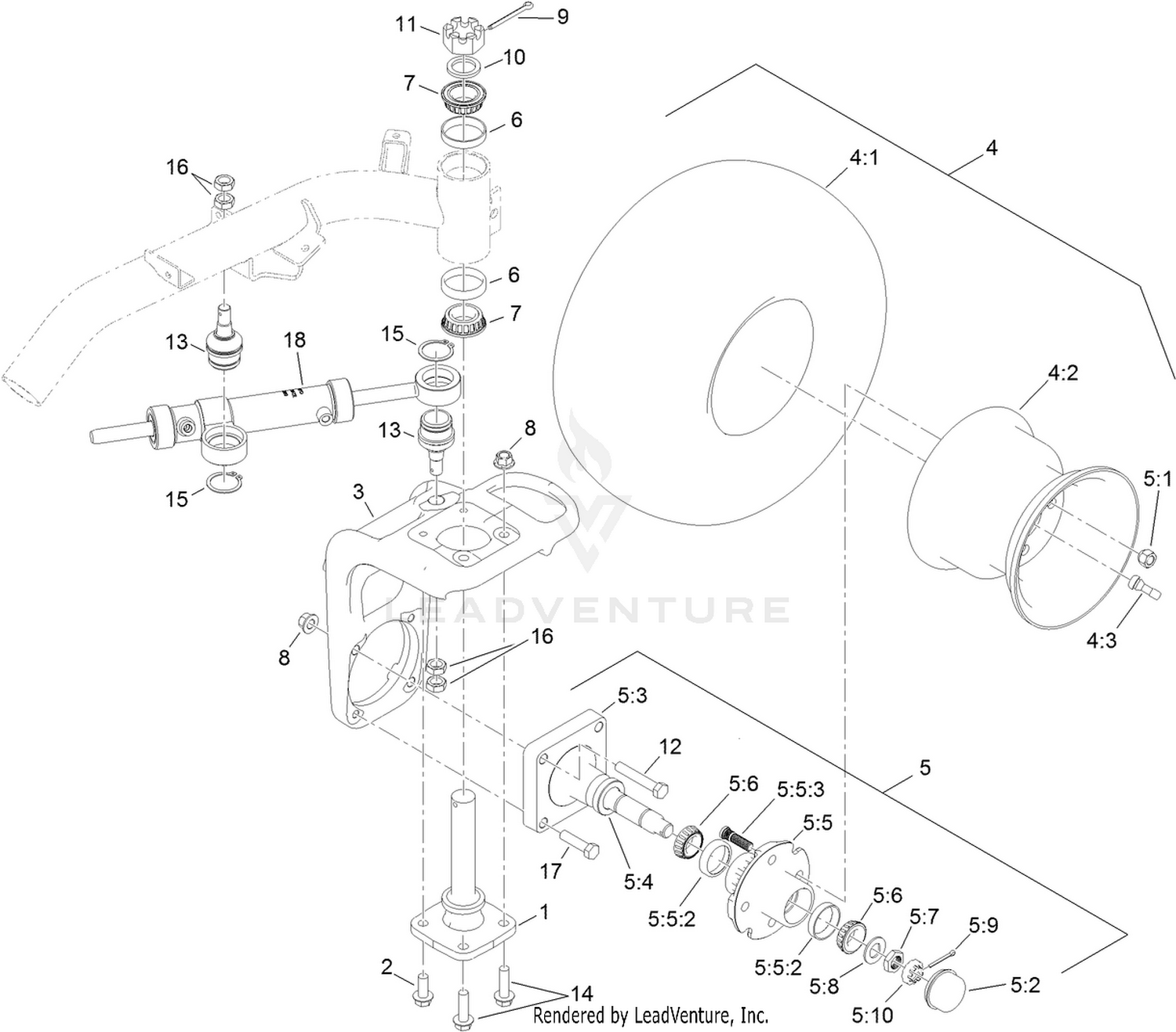 Back Wheel Assembly