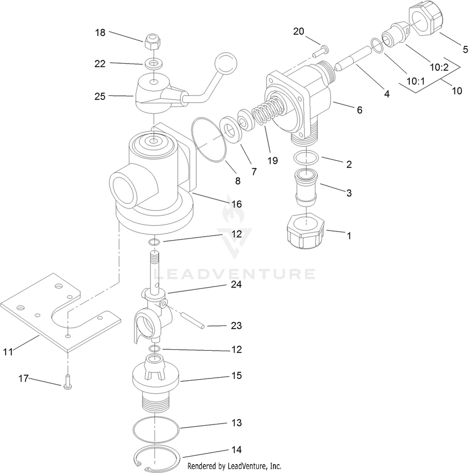 Main On/Off Valve Assembly No. 106-4881