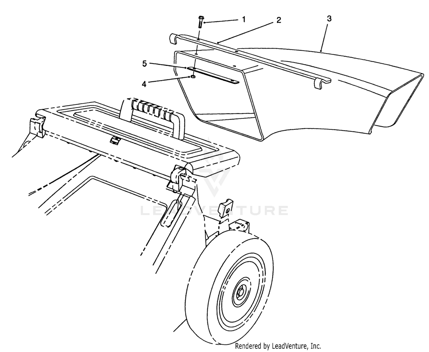 Side Discharge Chute Model No. 59112 (optional)