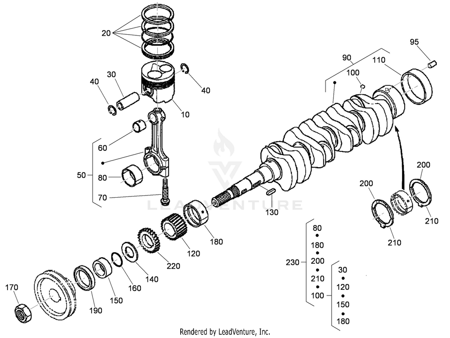 Piston and Crankshaft Assembly