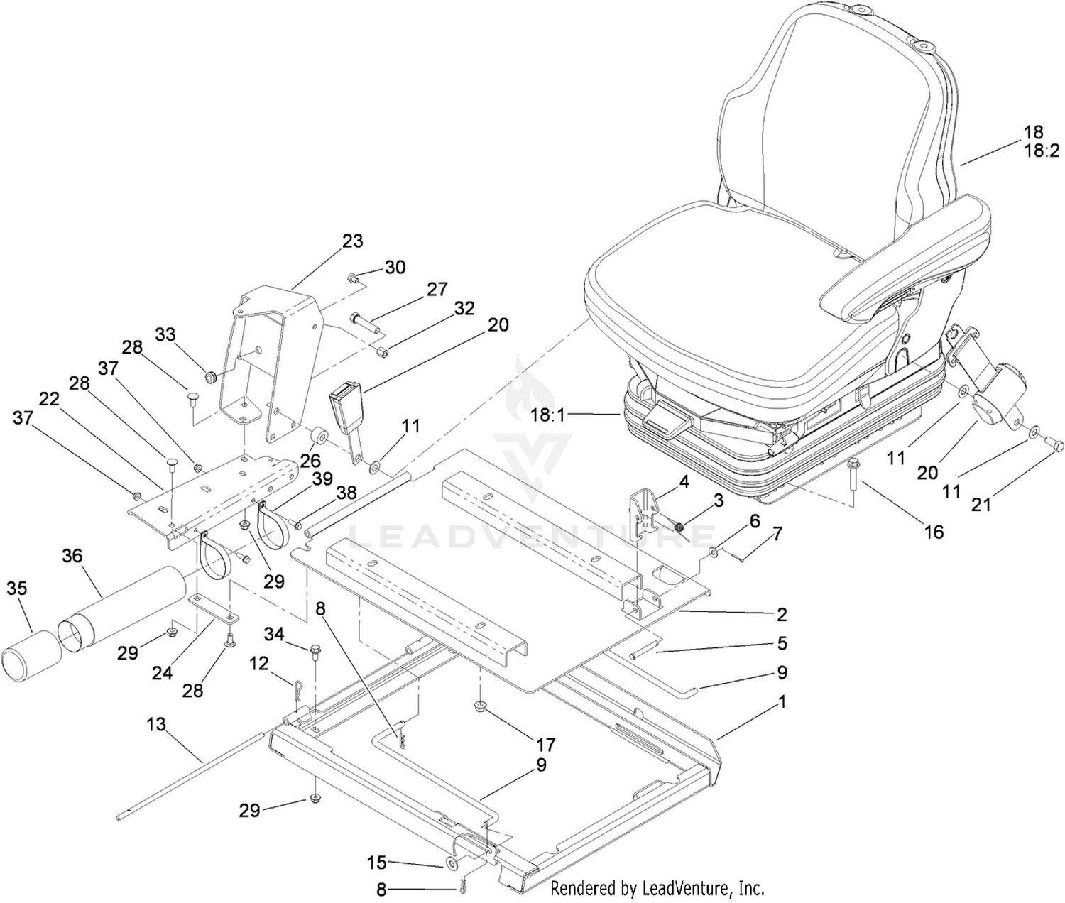 Seat and Frame Assembly