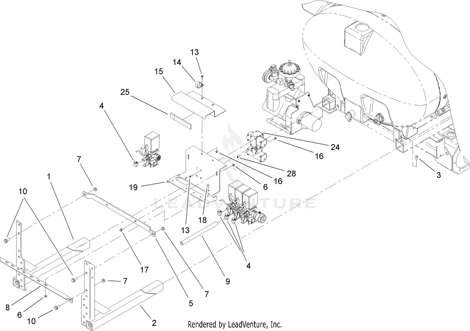 Sprayer Component Assembly