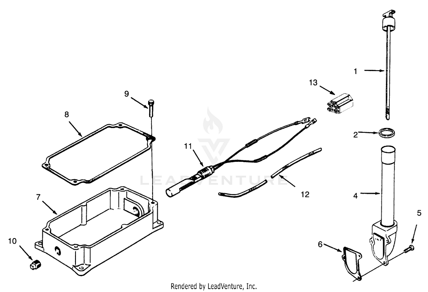 Oil Pan And Dipstick