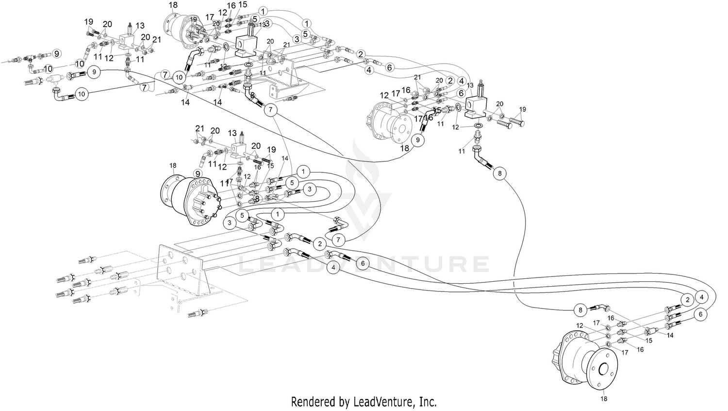 Rear Transmission Hydraulic Circuit