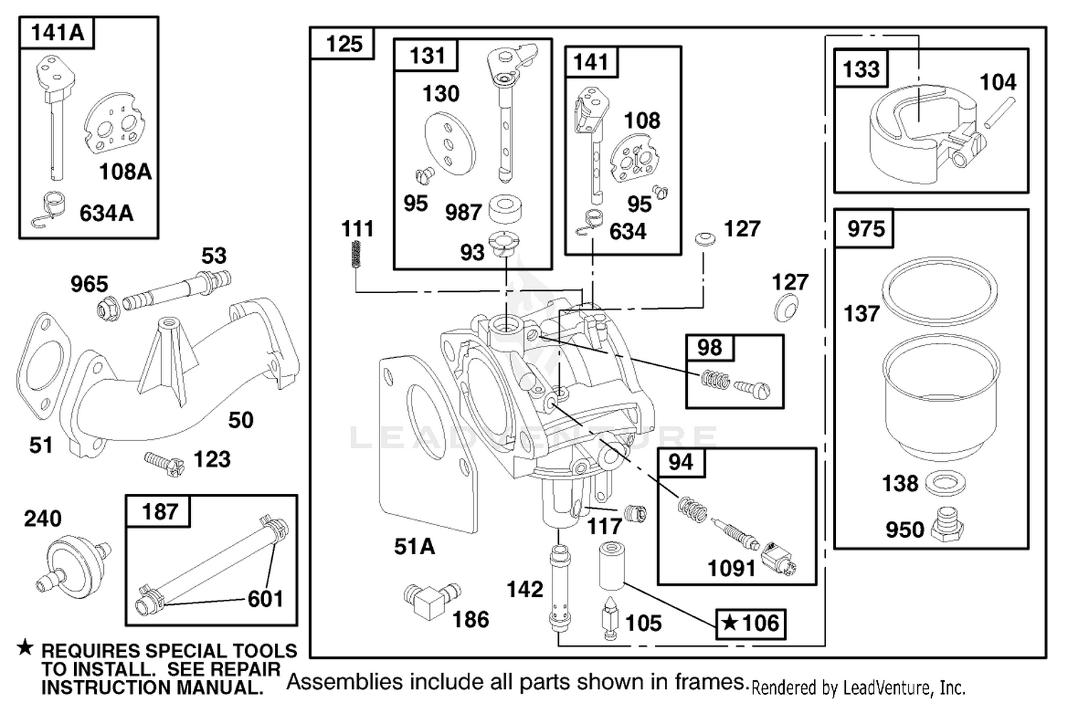 Engine Briggs  Stratton Model 284707-1148-E1 4